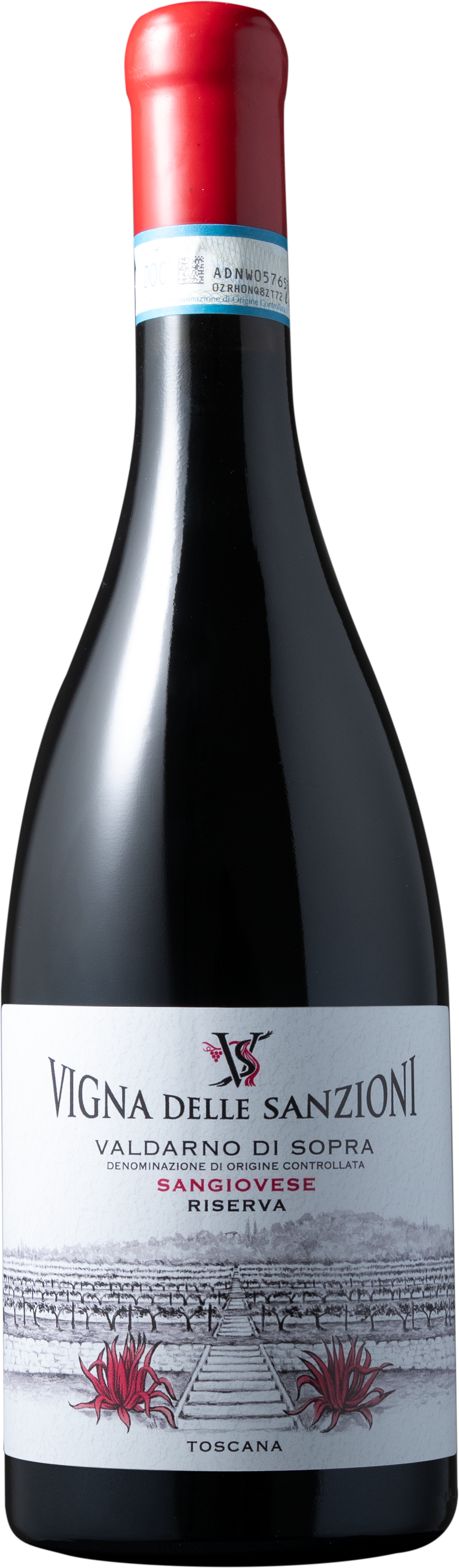 Bottiglia di Vigna delle Sanzioni Valdarno di Sopra DOC Sangiovese Riserva