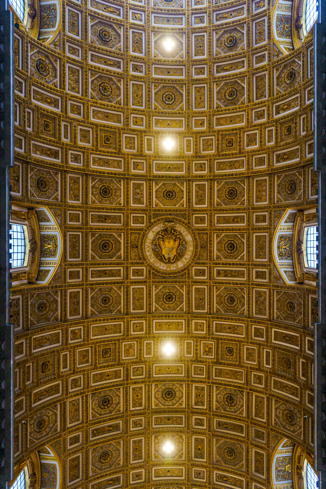 Inside ceiling of St. Peter's Basilica