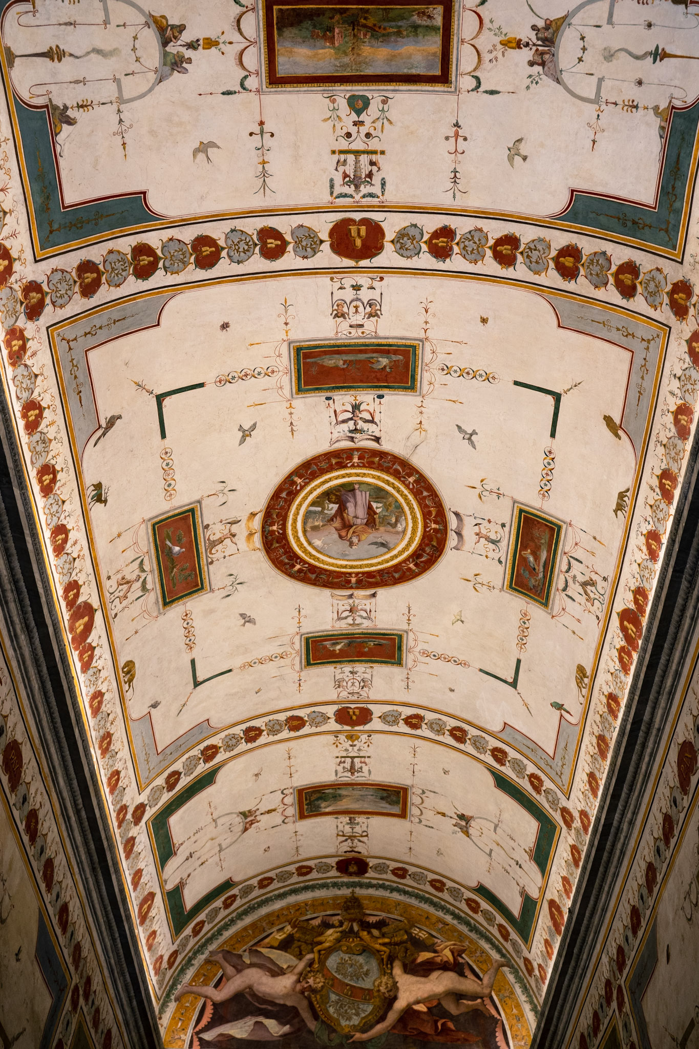 A ceiling inside the Vatican Museums