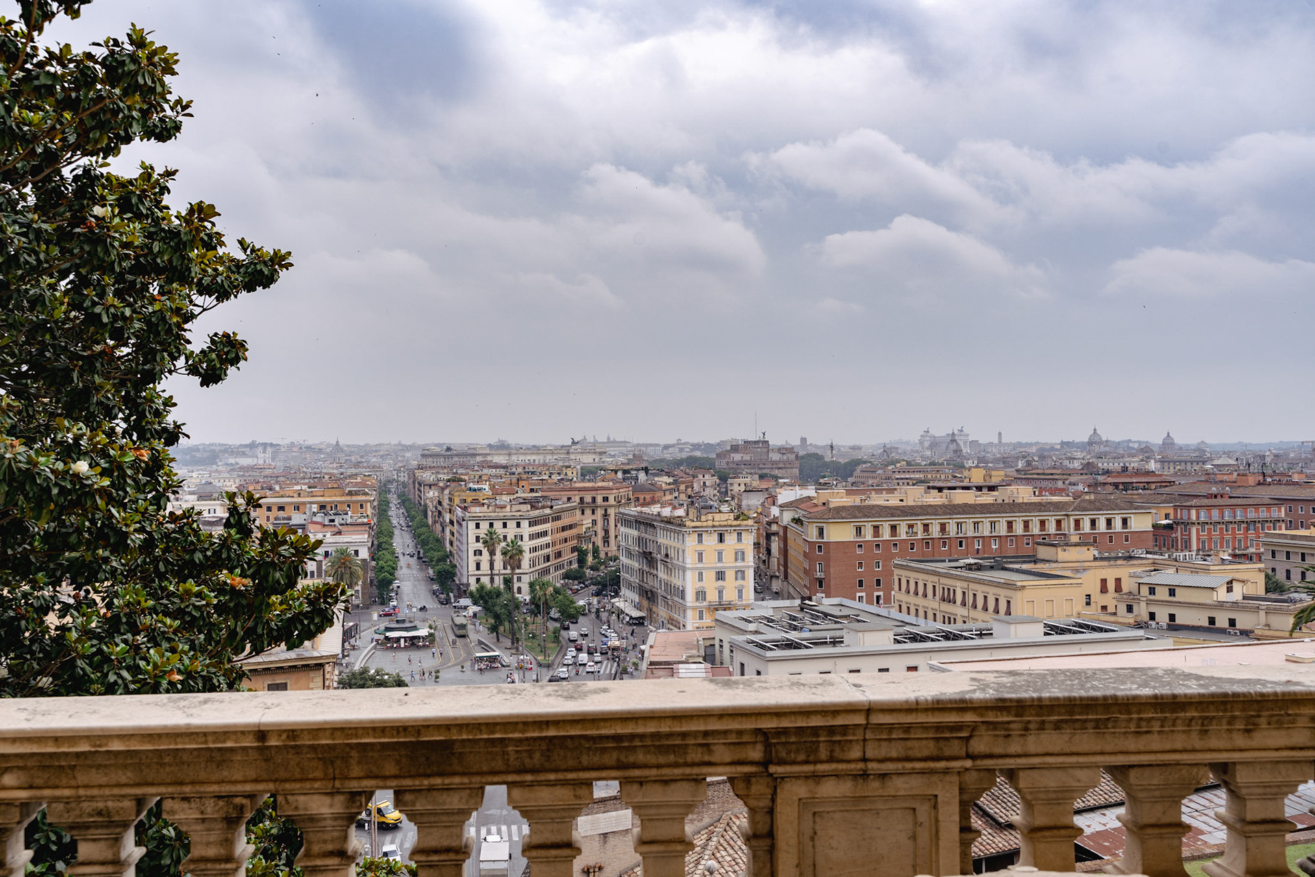 Balcony view from the Vatican Museums