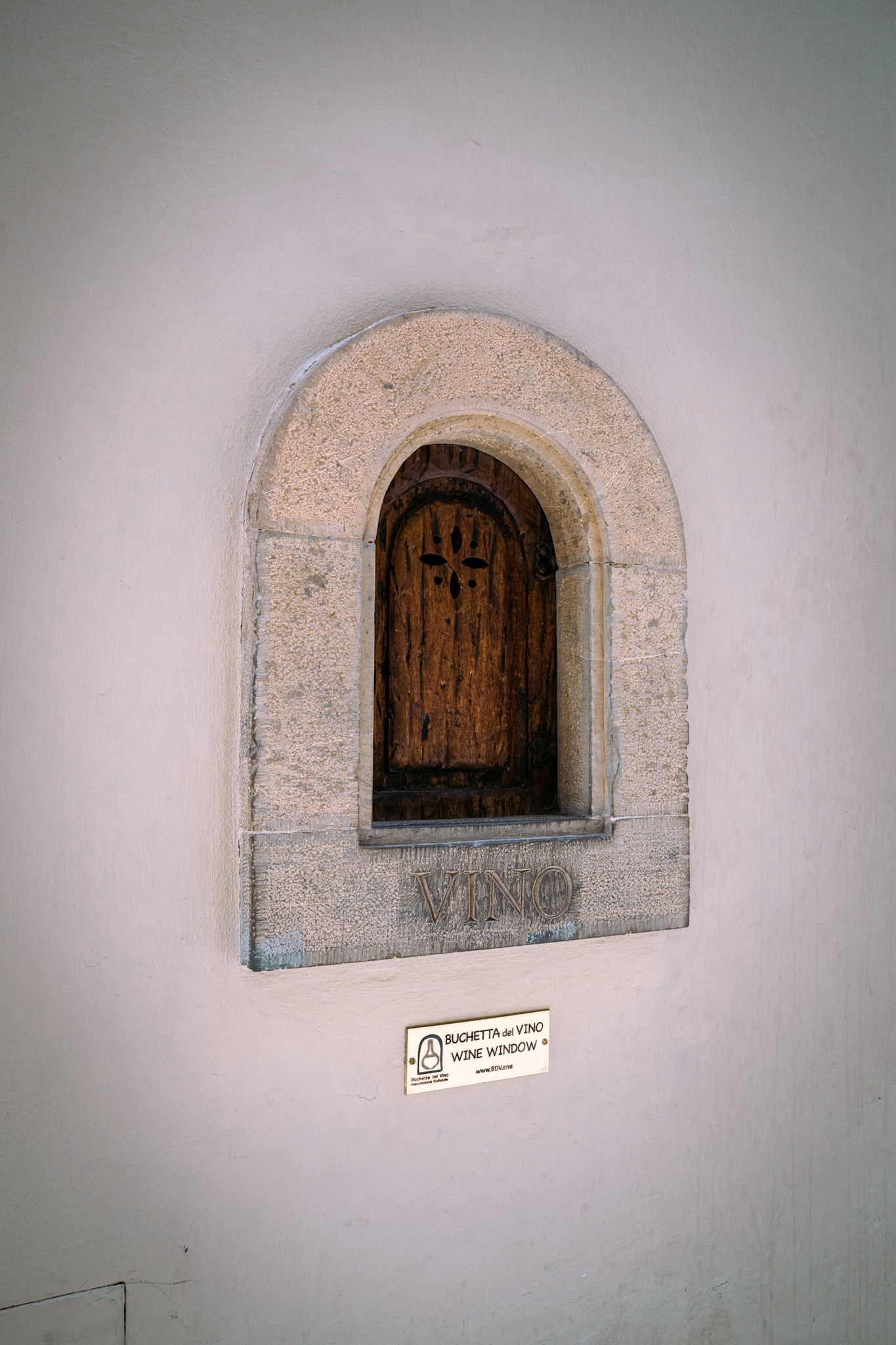 A wine window found in the streets of Florence