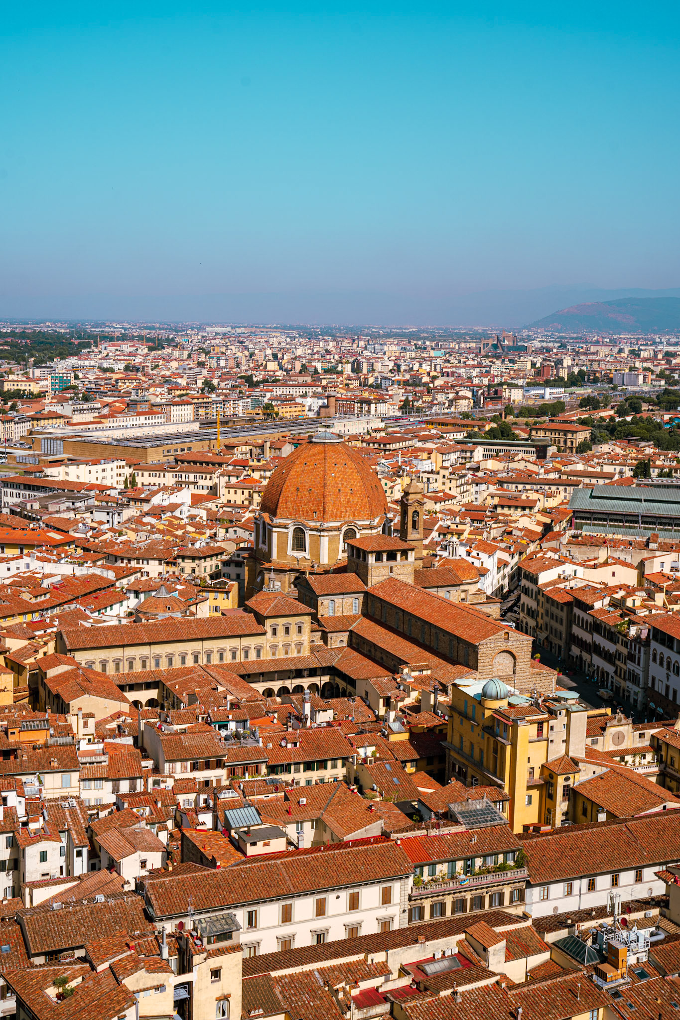 View of Cappelle Medicee from the top of the Duomo