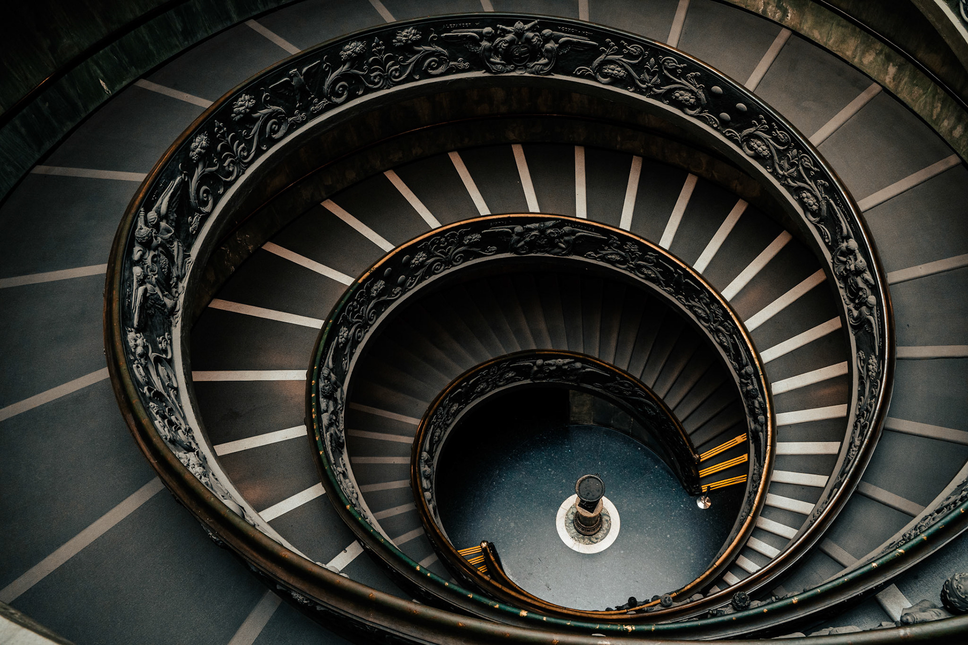 Stairwell in the Vatican Museums