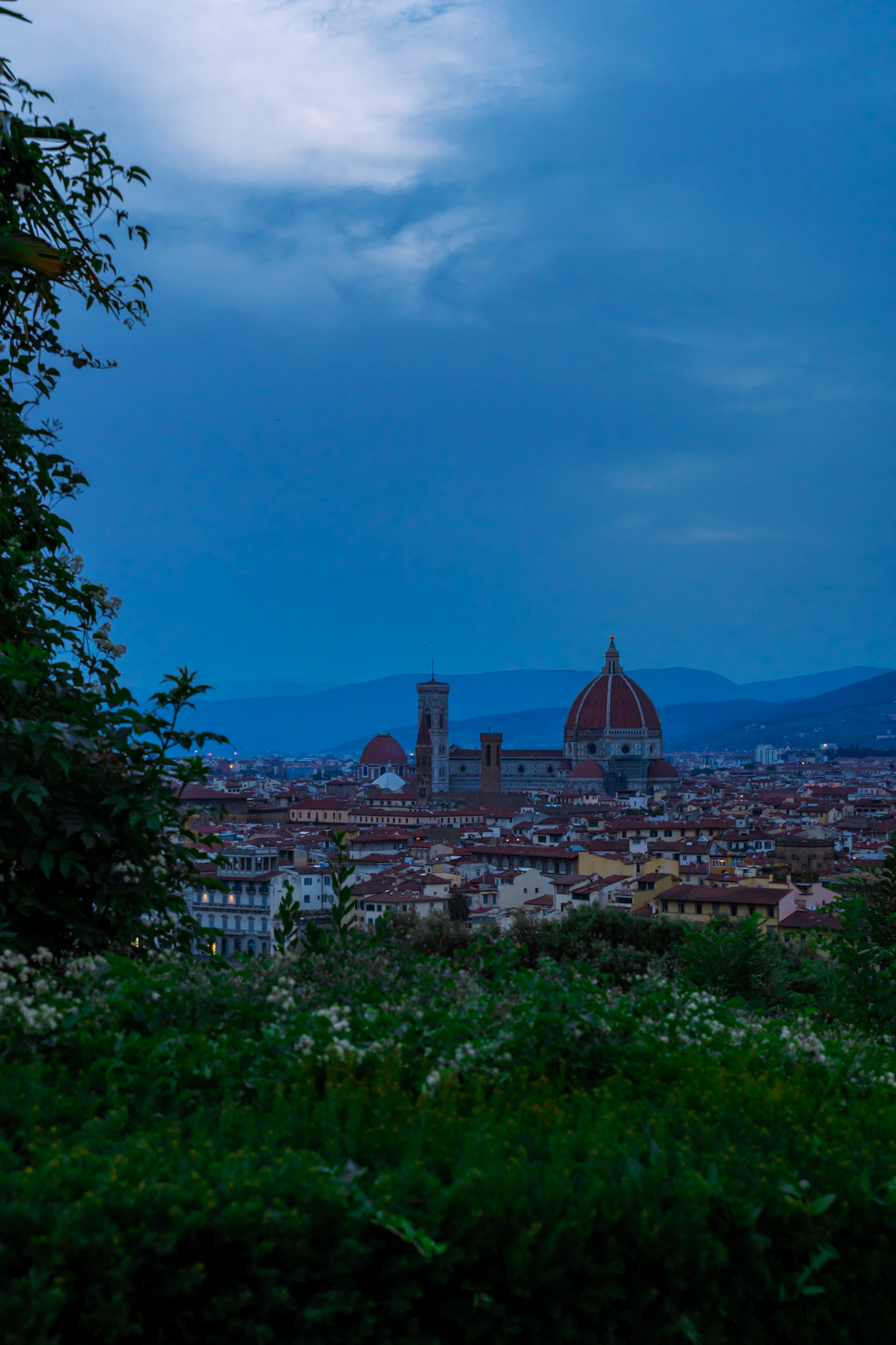 Sunset view of Florence from Piazzale Michelangelo