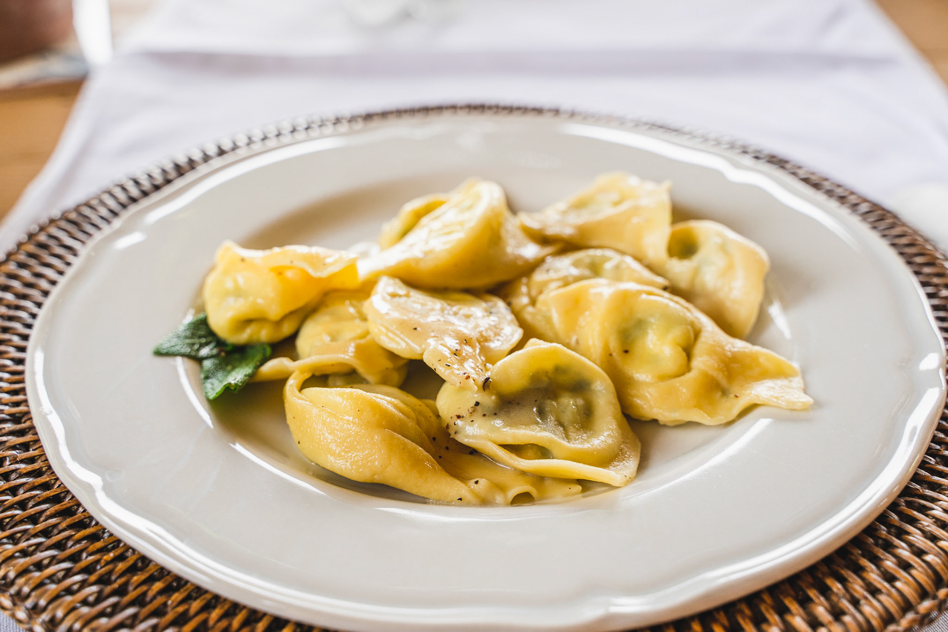 The finished Ricotta &amp; Spinach Tortelloni