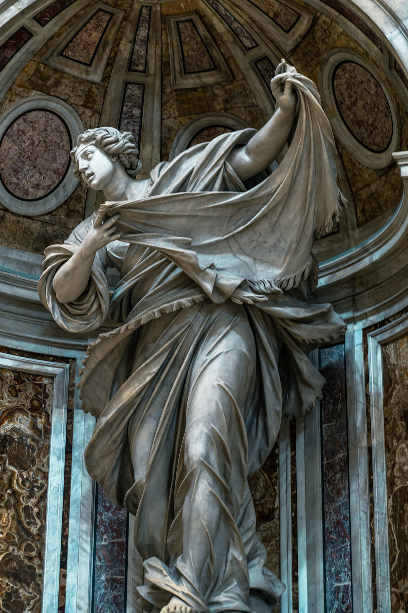 Sculpture inside St. Peter's Basilica