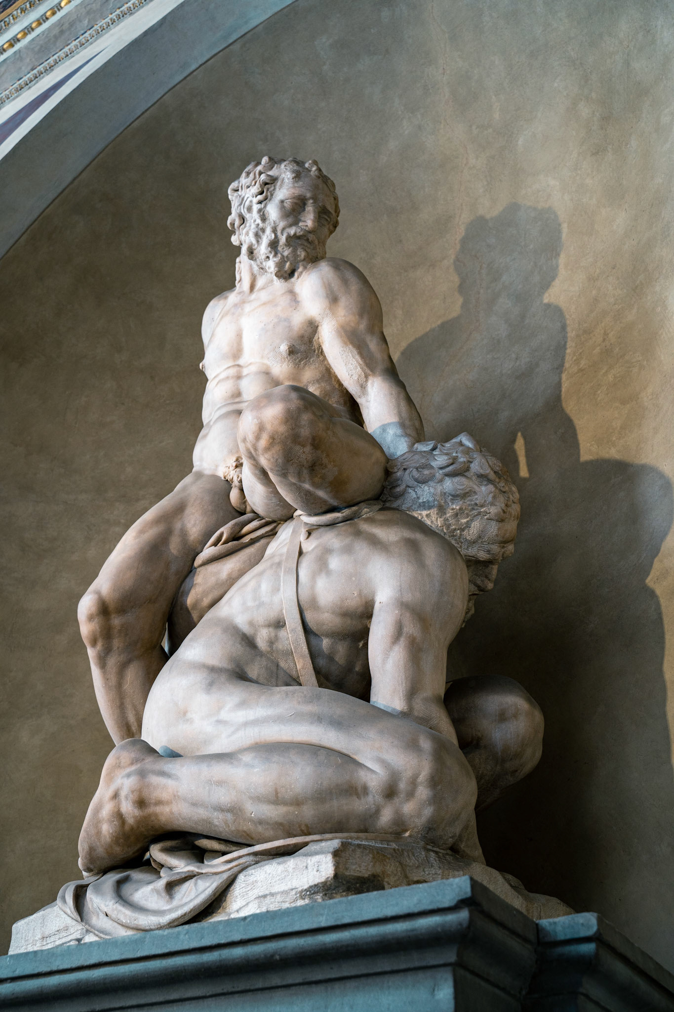 Inside the courtyard of the Palazzo Vecchio