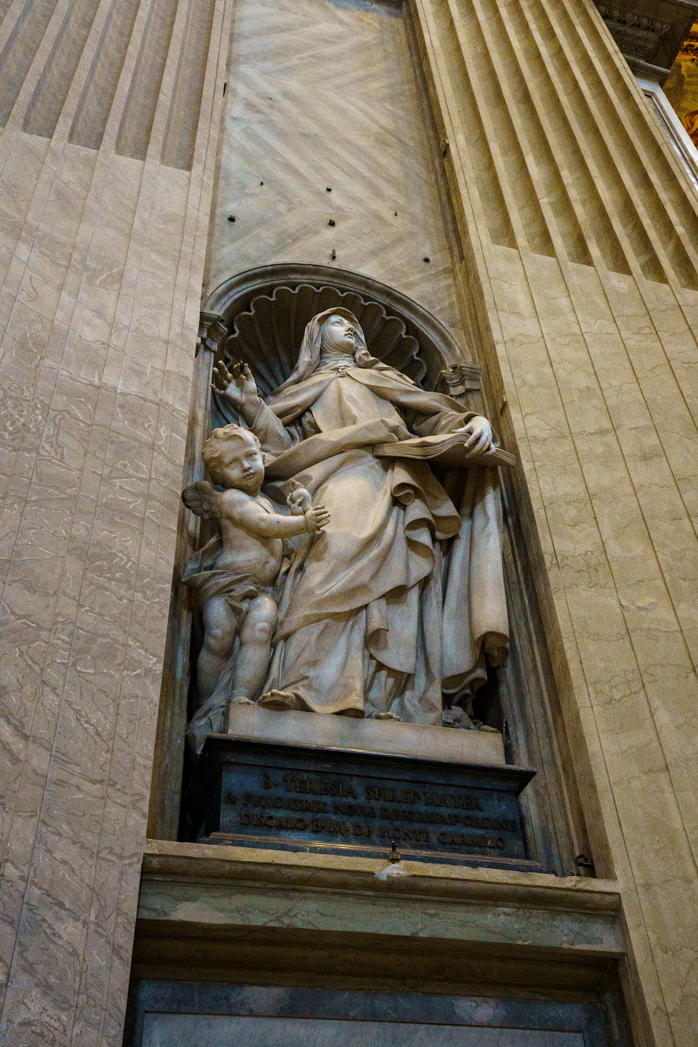 Sculpture inside St. Peter's Basilica