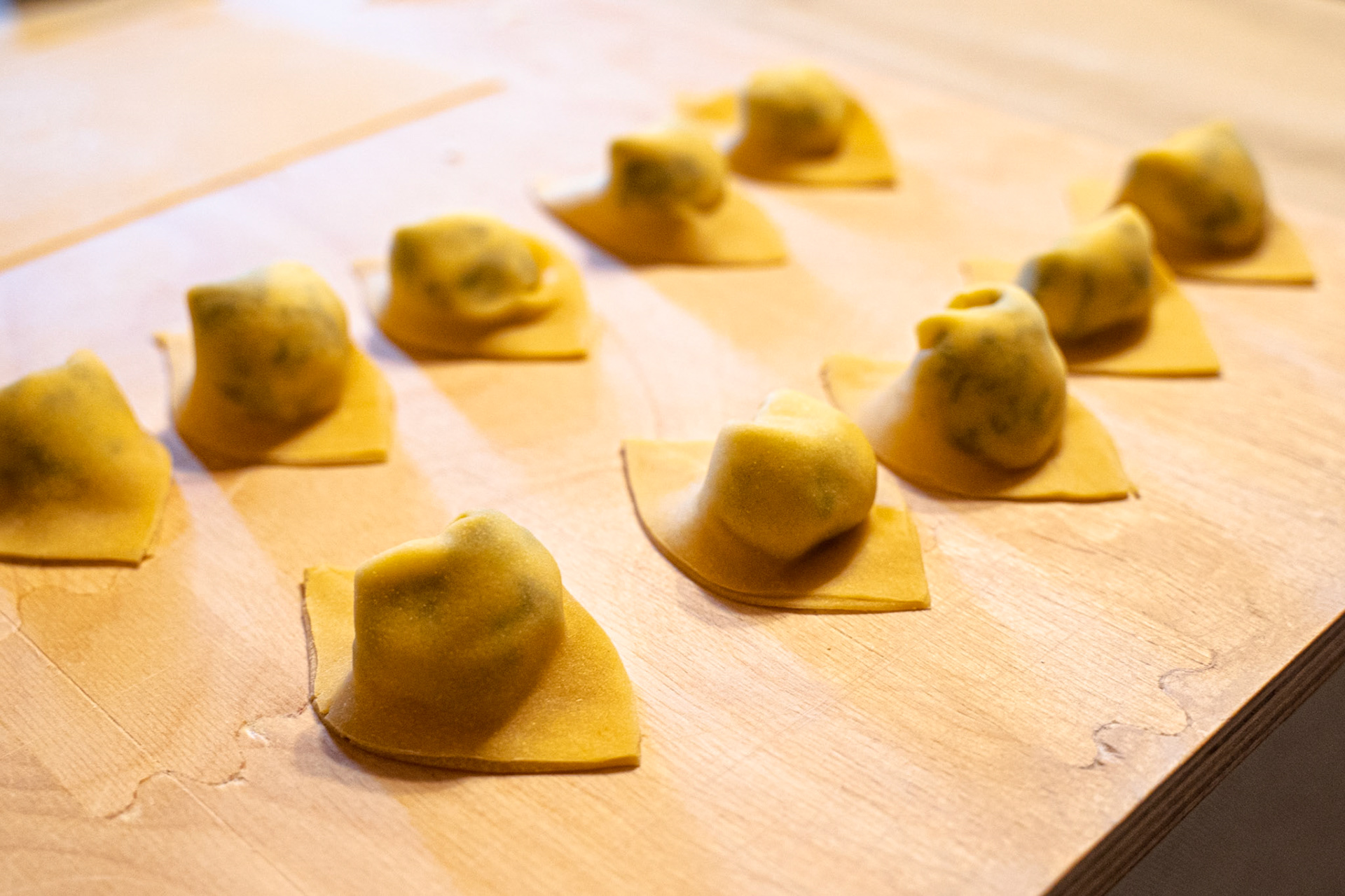 Homemade Ricotta &amp; Spinach Tortelloni