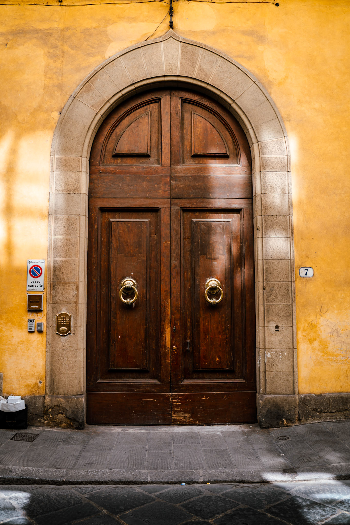 A gorgeous door found in the streets of Florence
