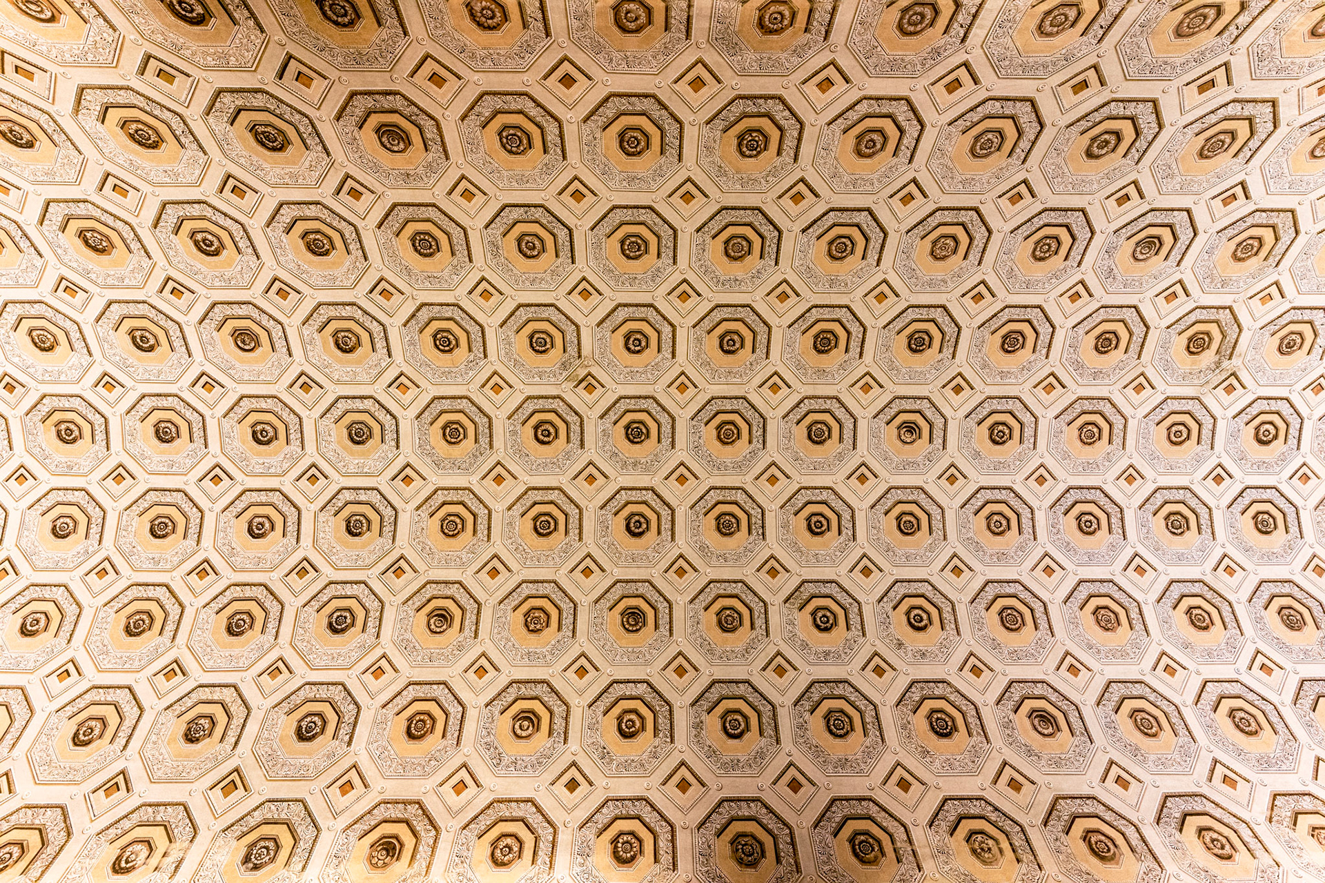 A ceiling inside the Vatican Museums