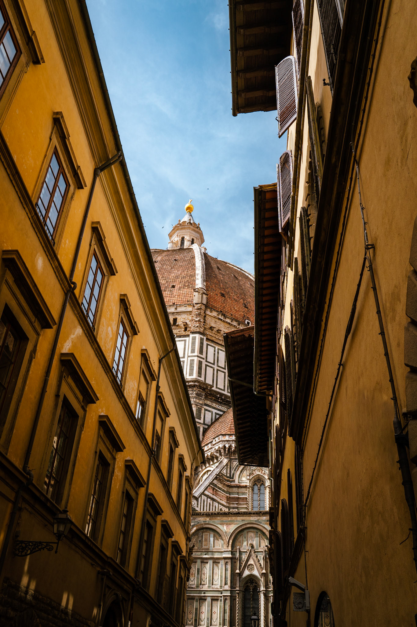 View of the Cupola di Brunelleschi of the Duomo