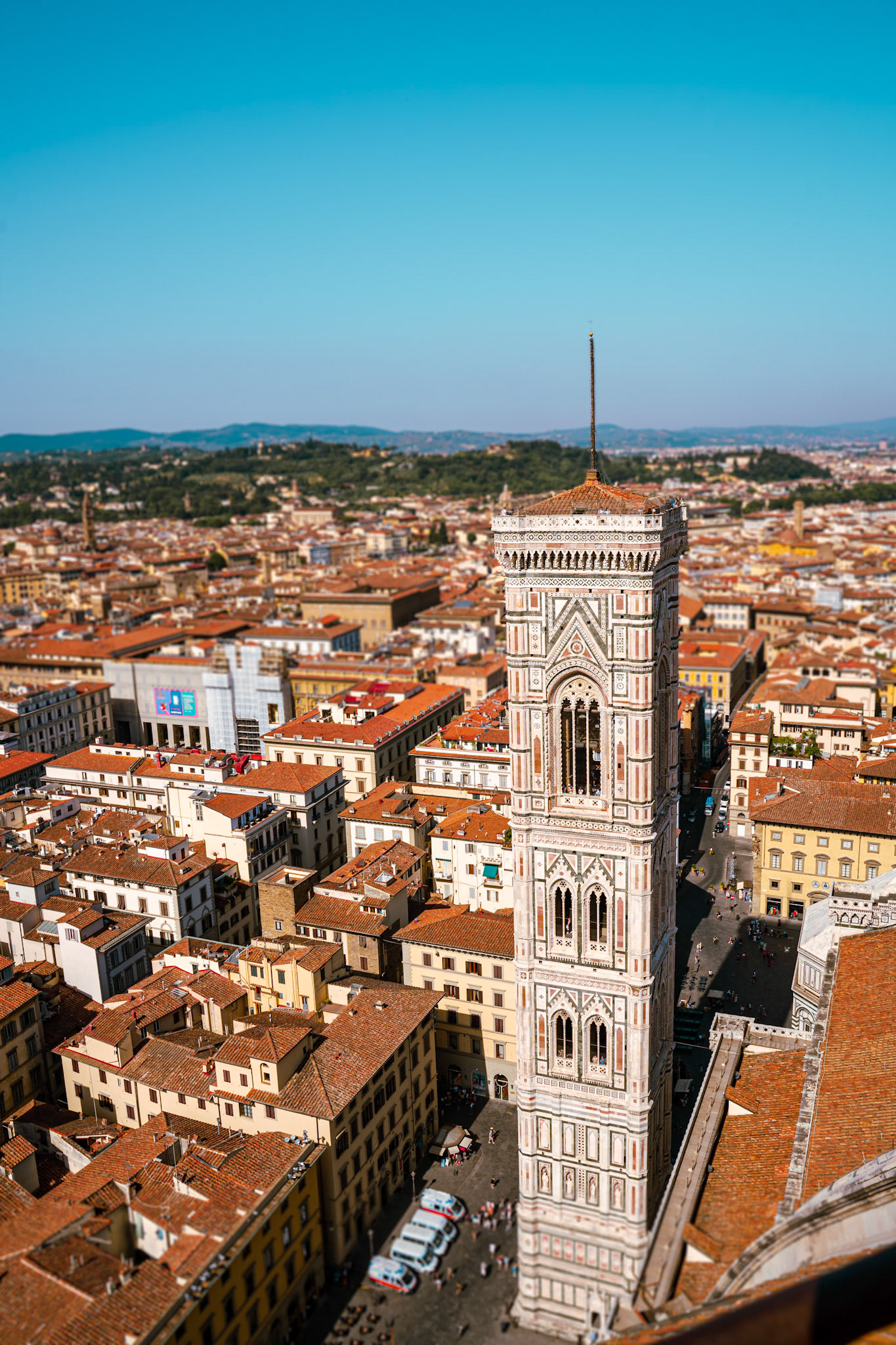 View of Grotto's Campanile from the top of the Duomo