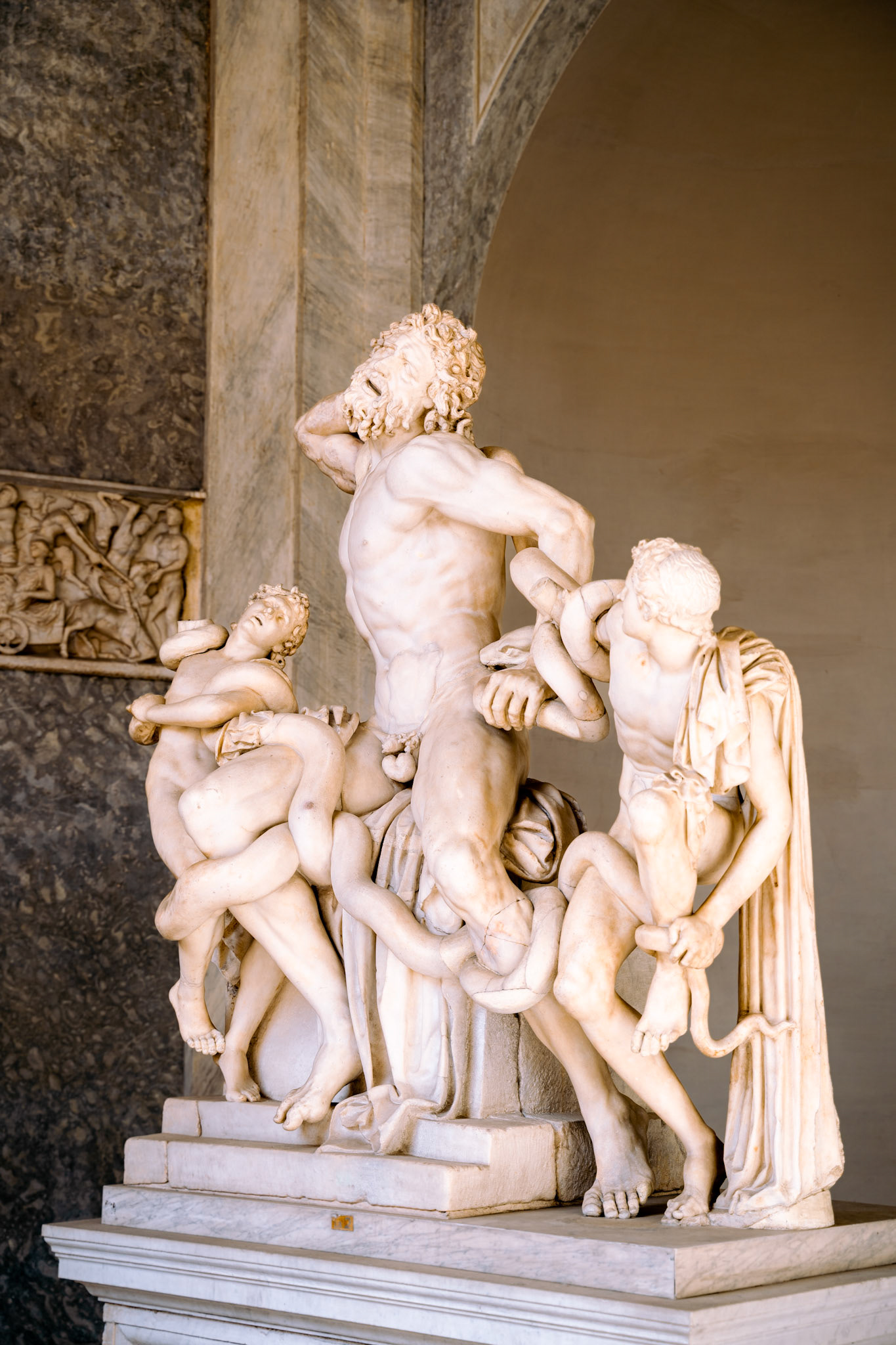 Sculpture inside the Vatican Museums