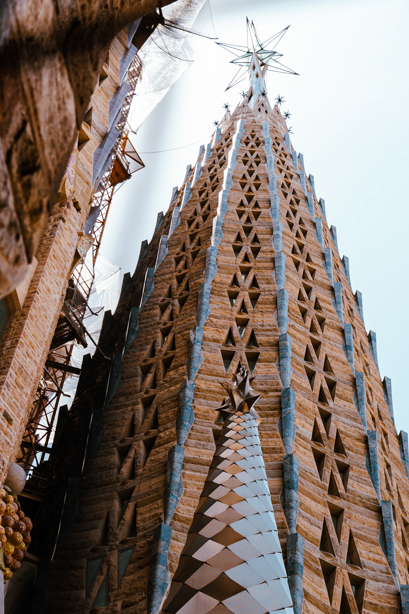 One of the towers at La Sagrada Família