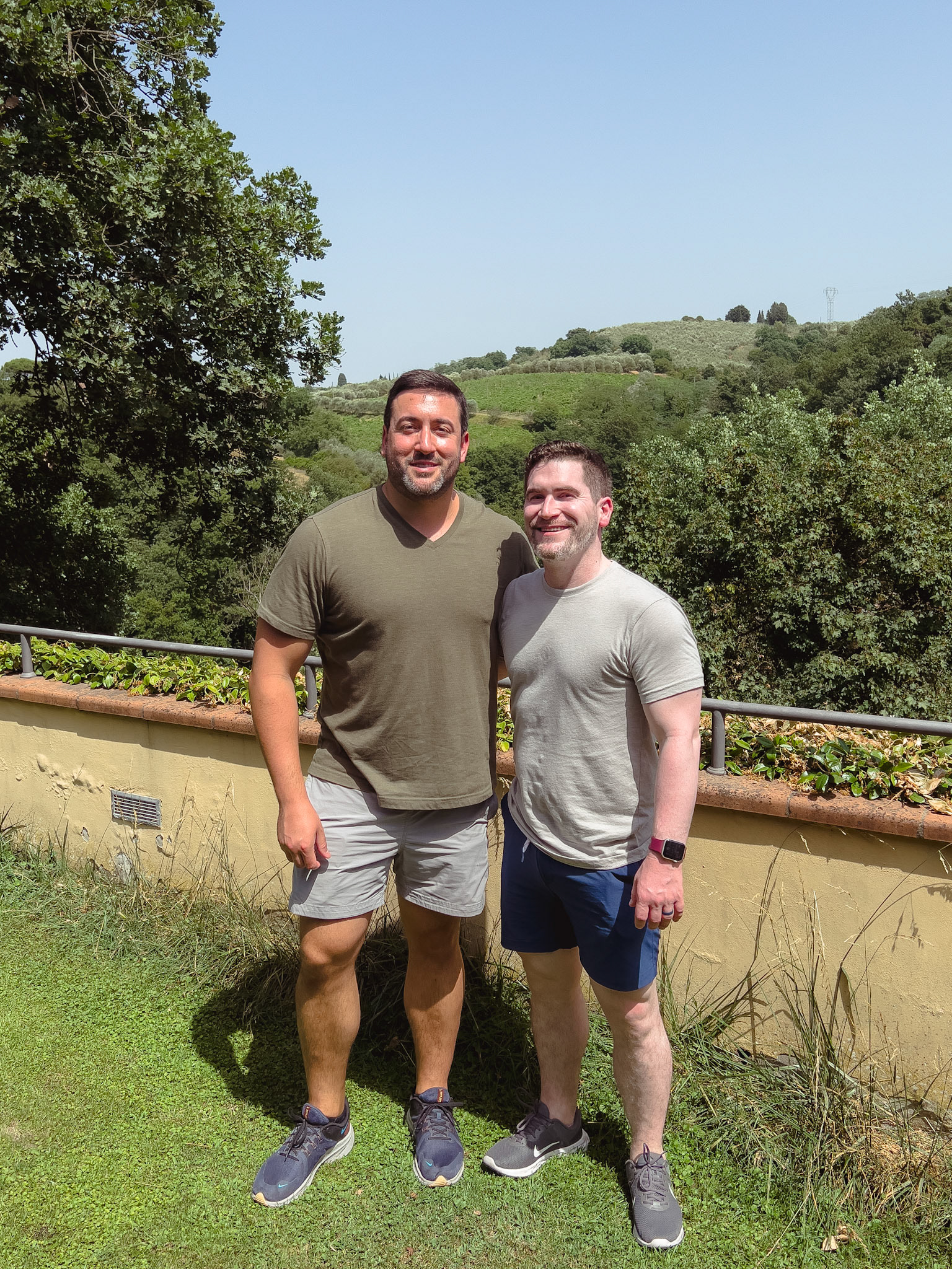 Austin and Dave after the cooking class