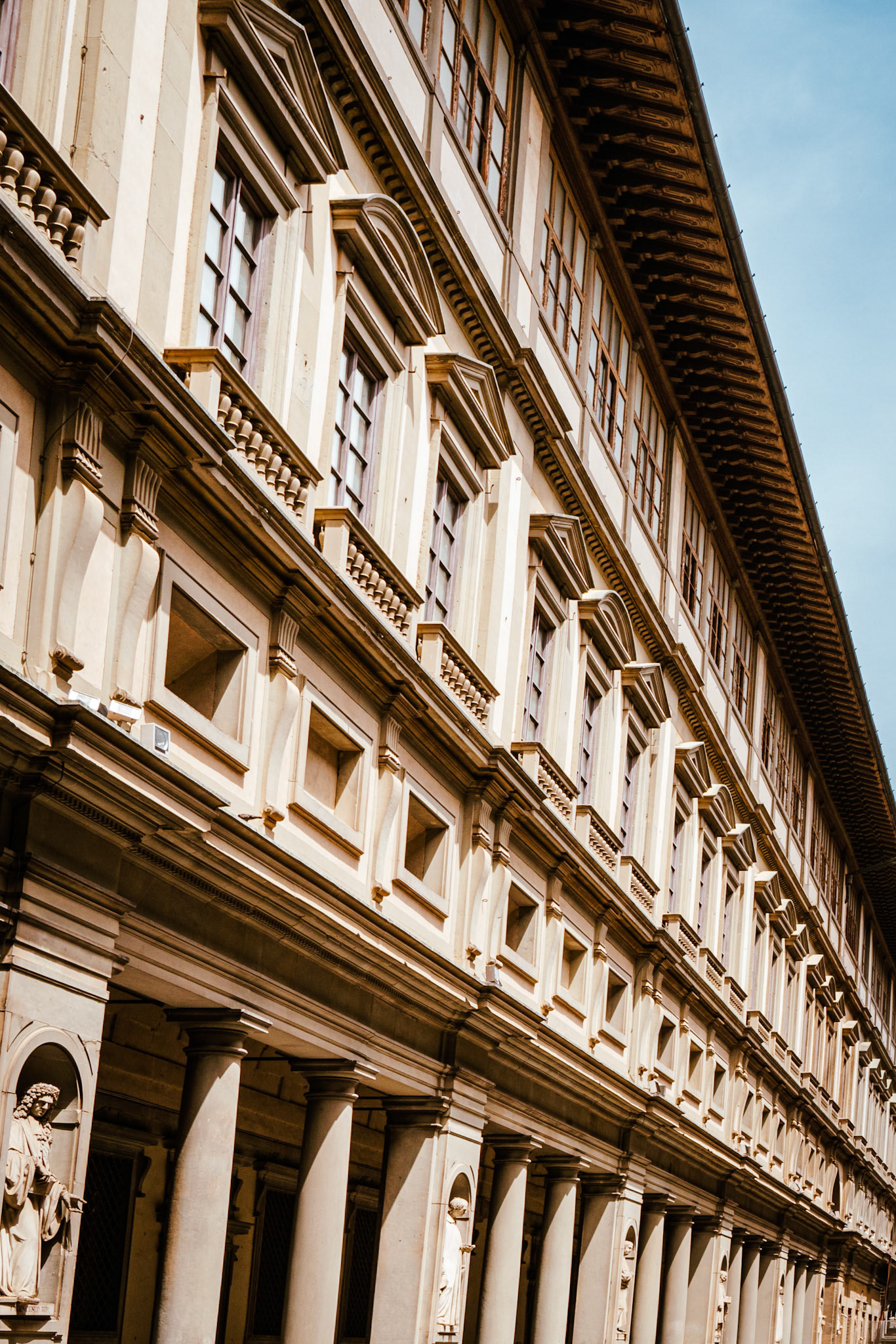 View of the Uffizi Museum from the Piazzale degli Uffizi
