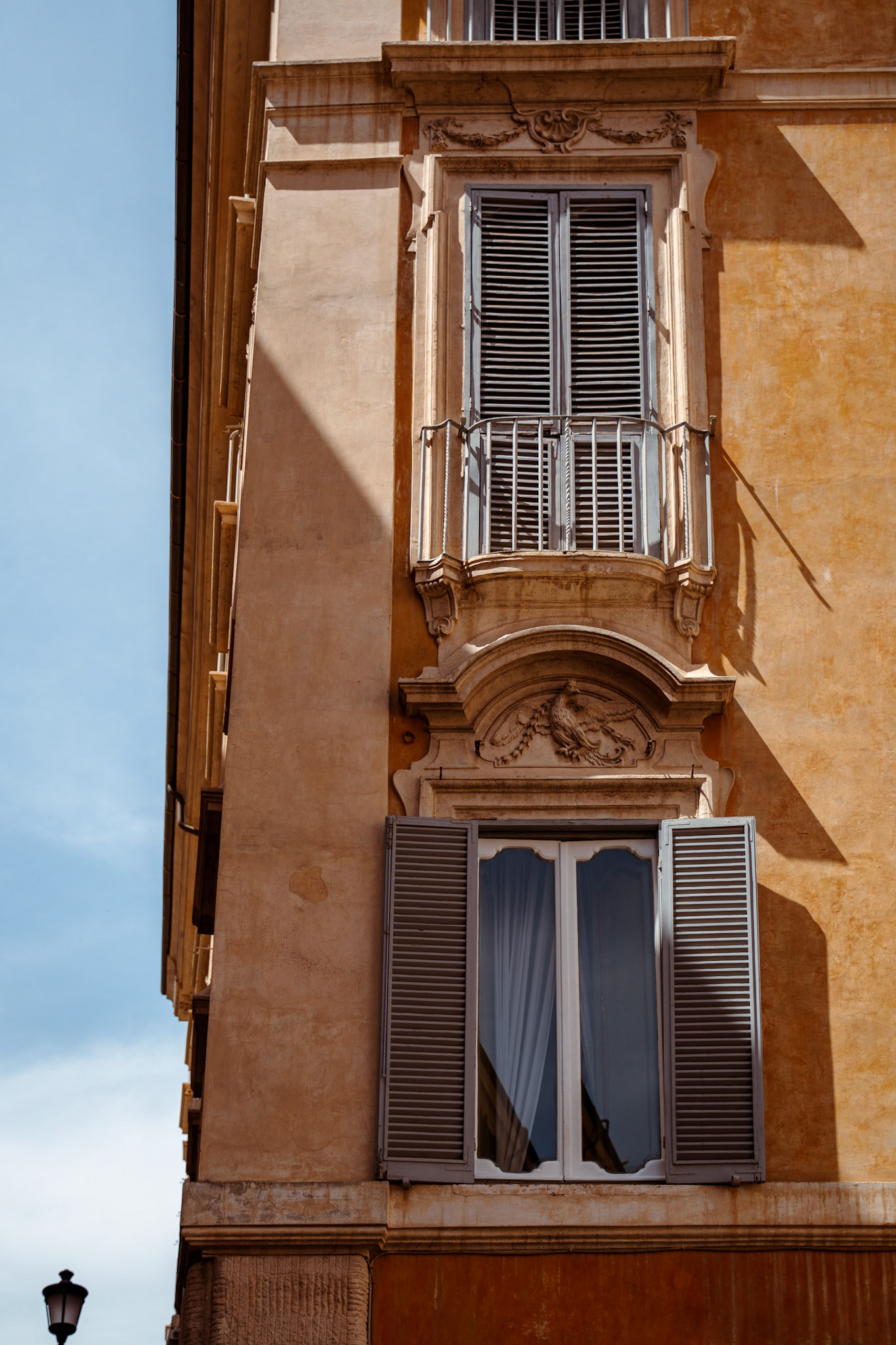 Windows on the streets of Rome
