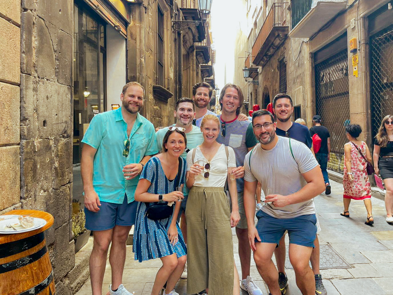 The group at El Xampanyet