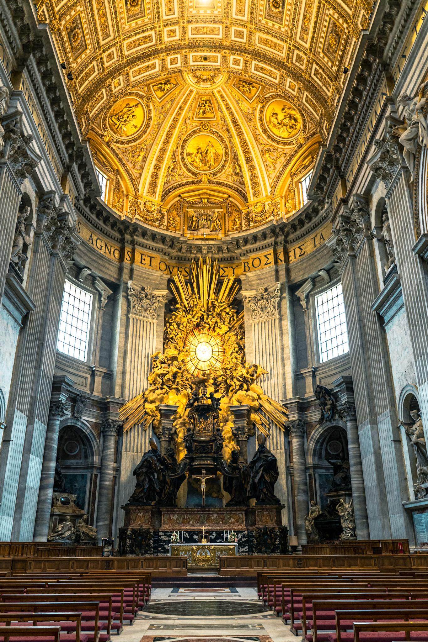 Cathedra Petri and Gloria inside St. Peter's Basilica