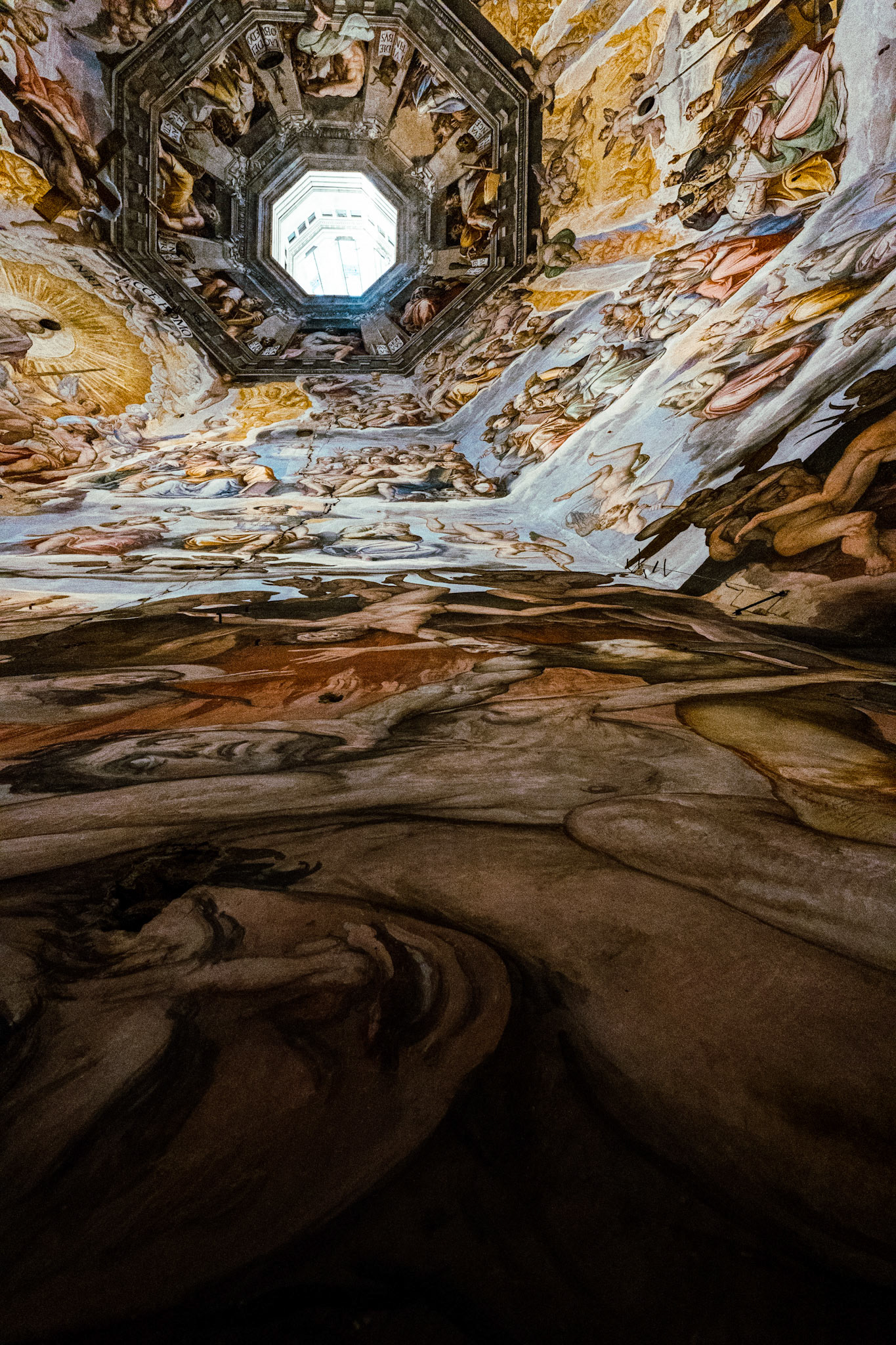 Inside ceiling of the Cupola di Brunelleschi of the Duomo