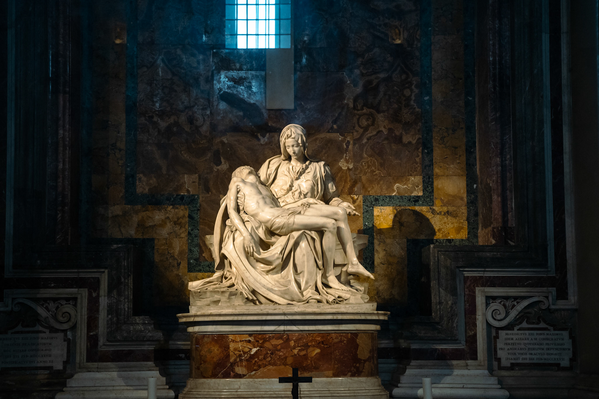 The Pietà by Michelangelo inside St. Peter's Basilica