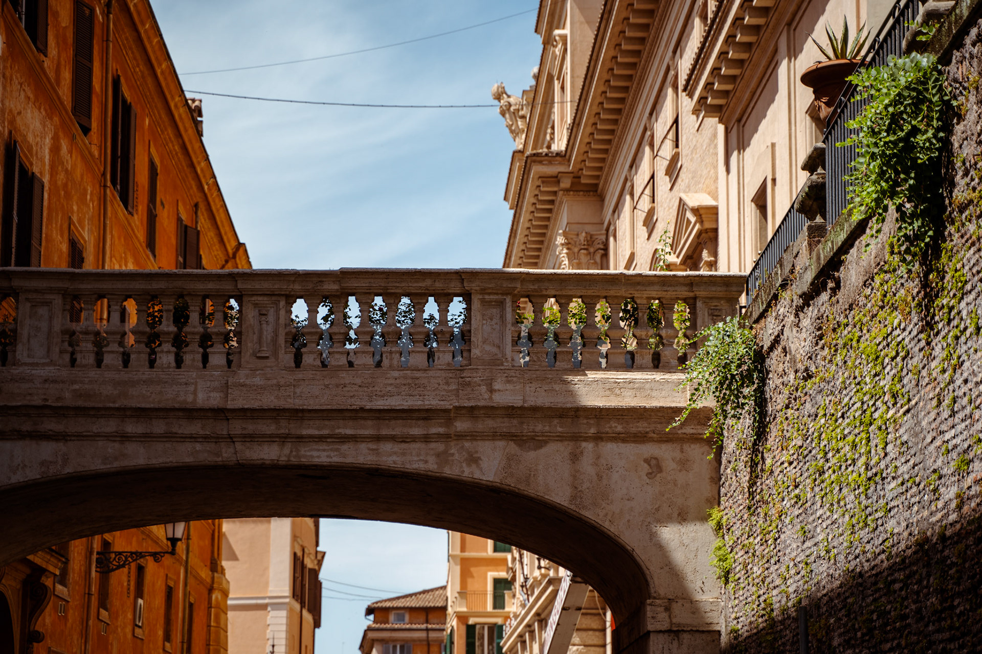 Bridge in the streets of Rome