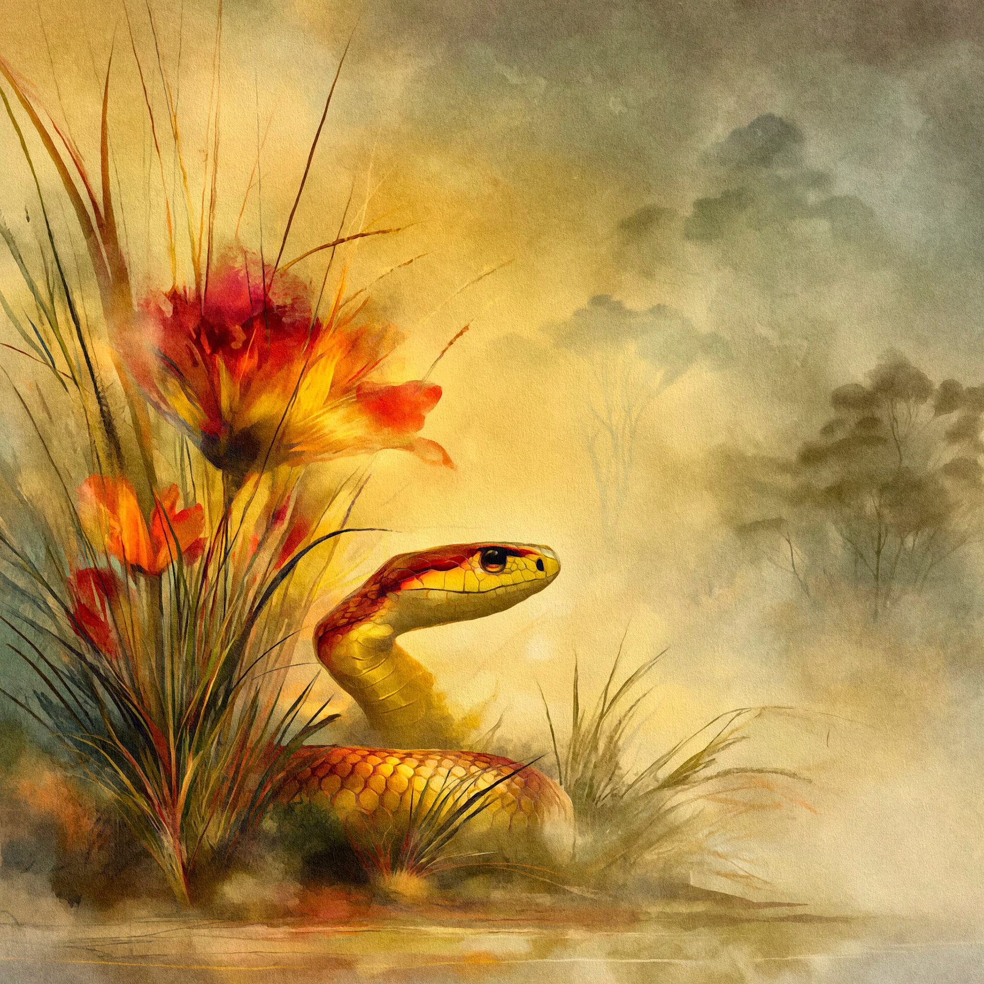 Snake in Mist