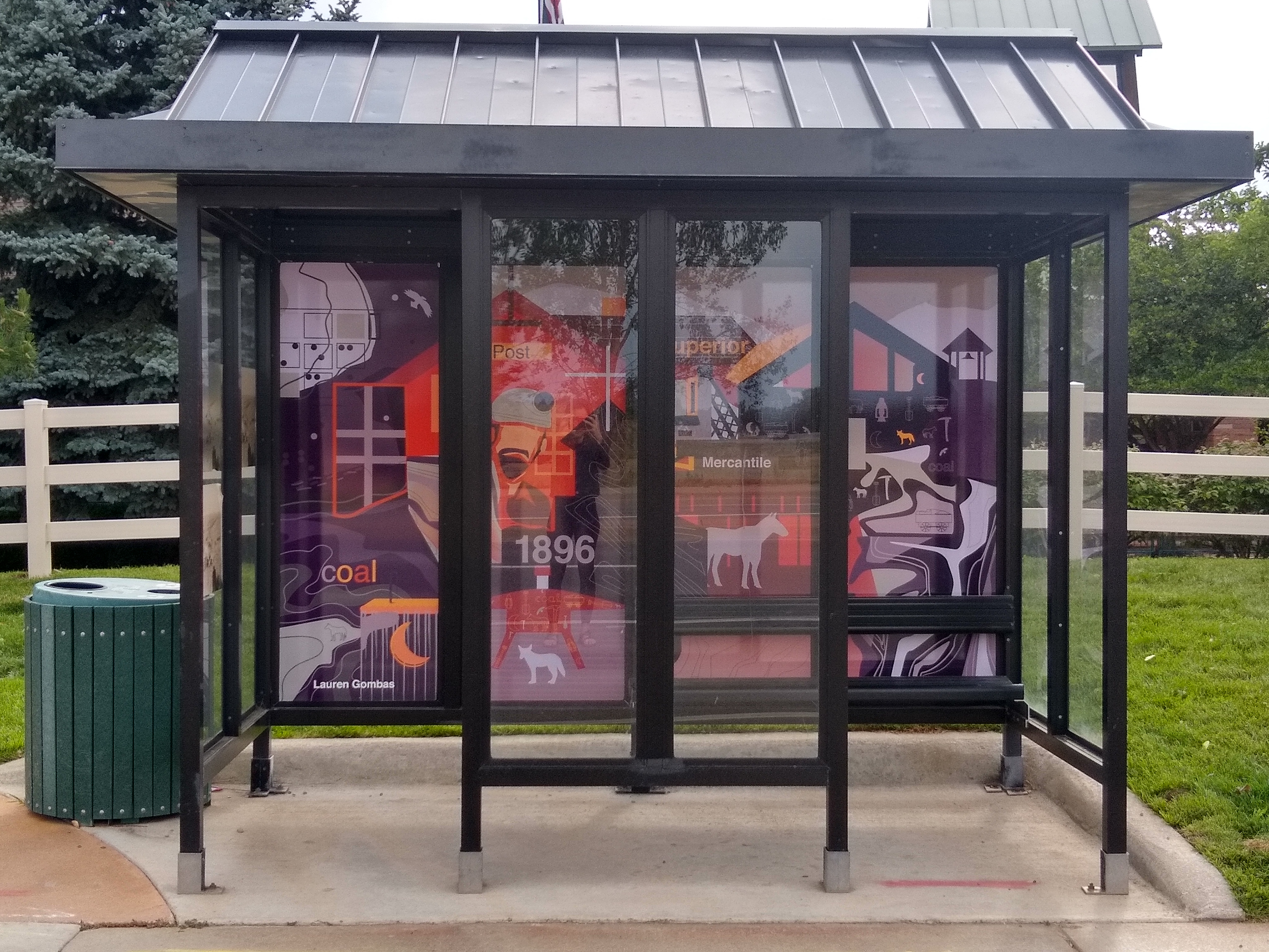 Front of Bus Stop