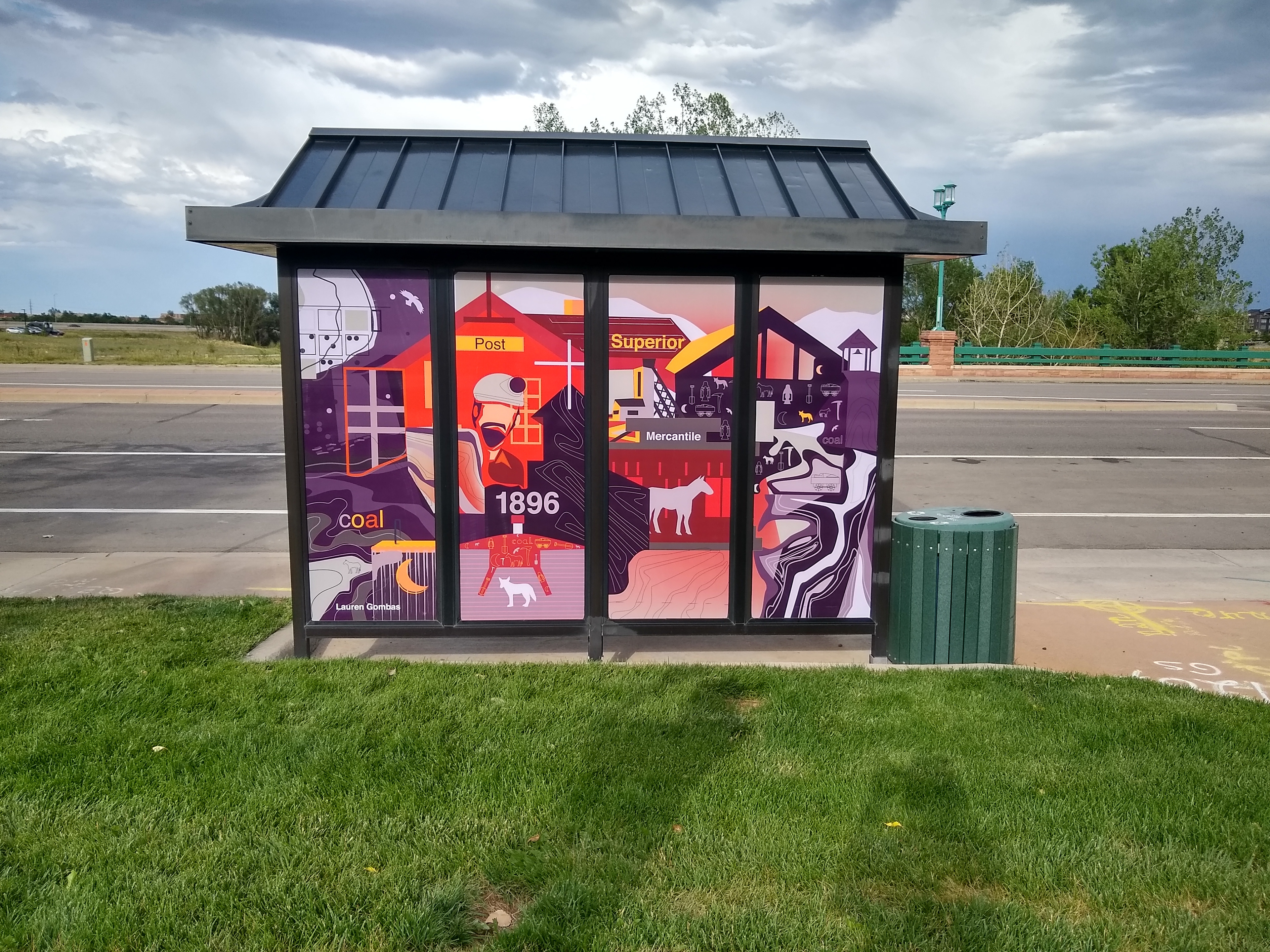 Back of Bus Stop