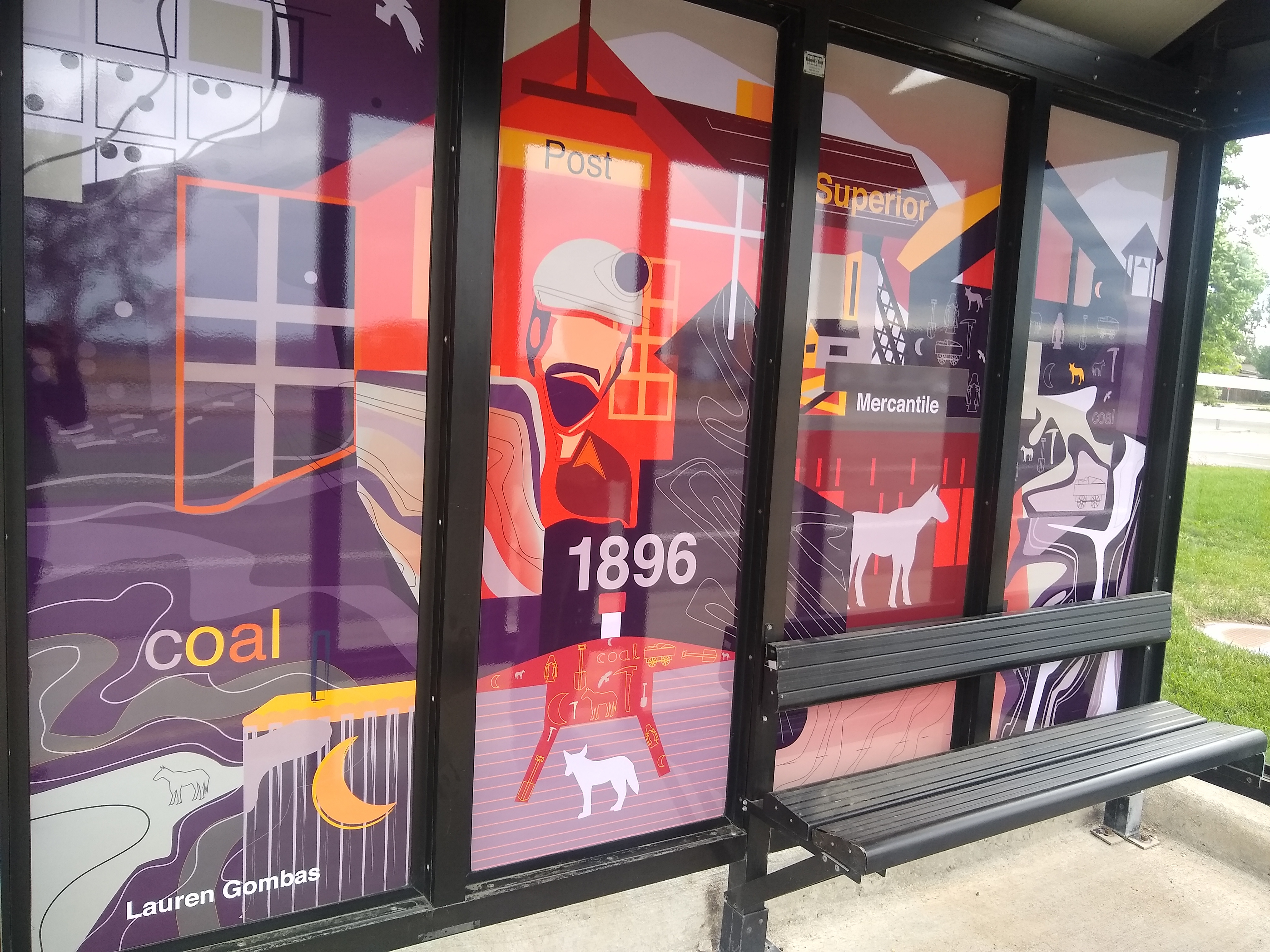 Inside Bus Stop