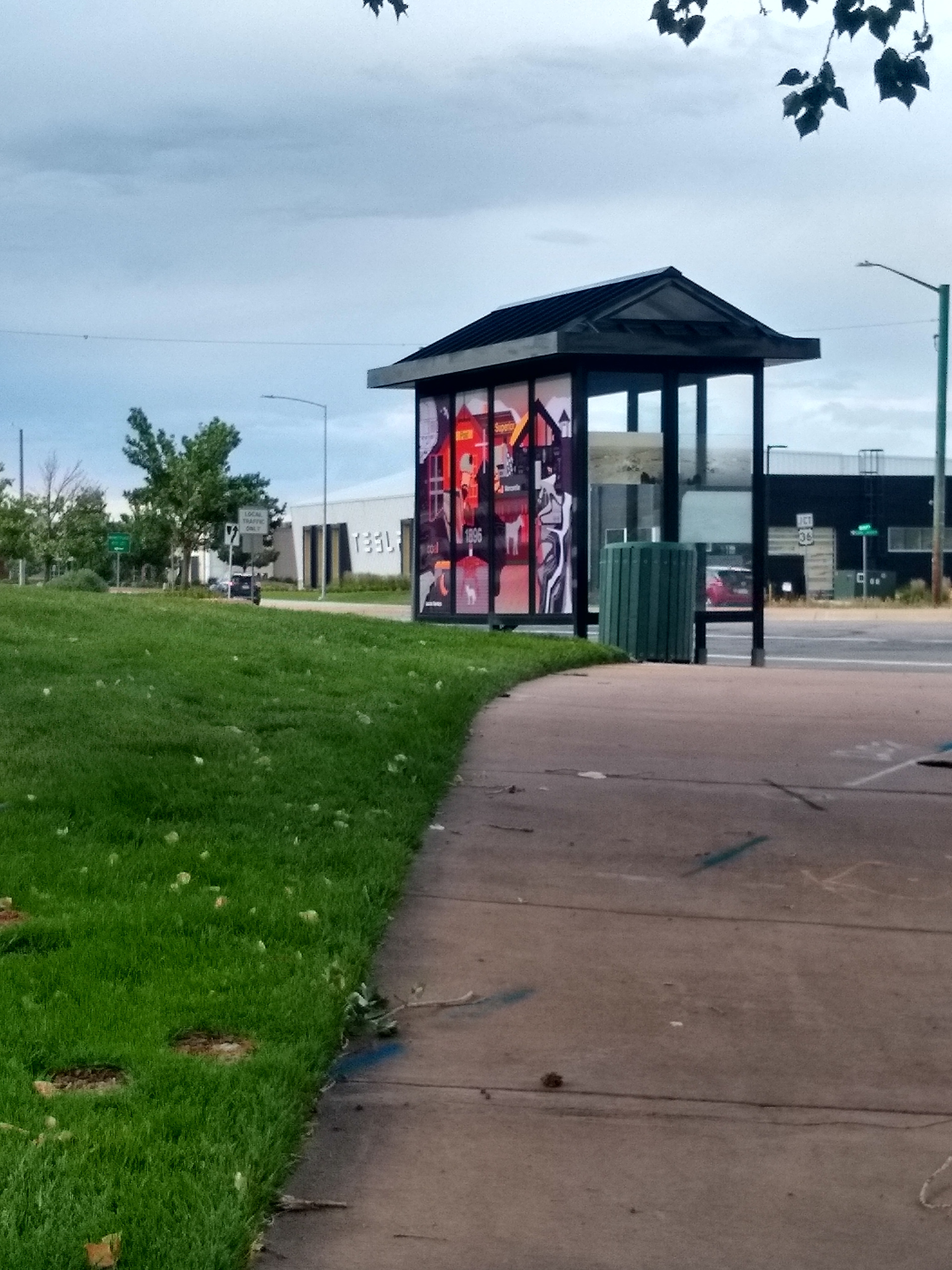 3/4 View Bus Stop