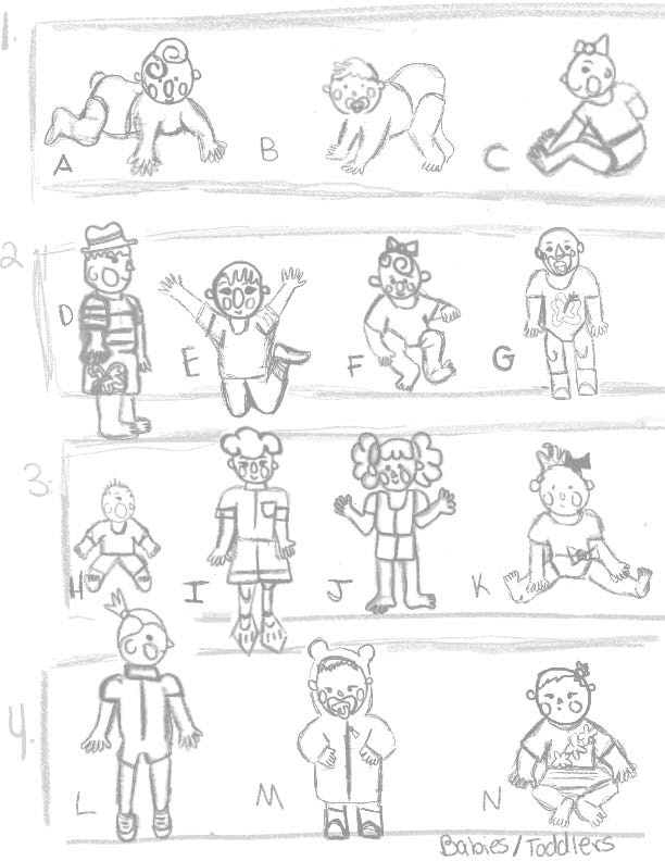 Babies/Toddlers Sketches