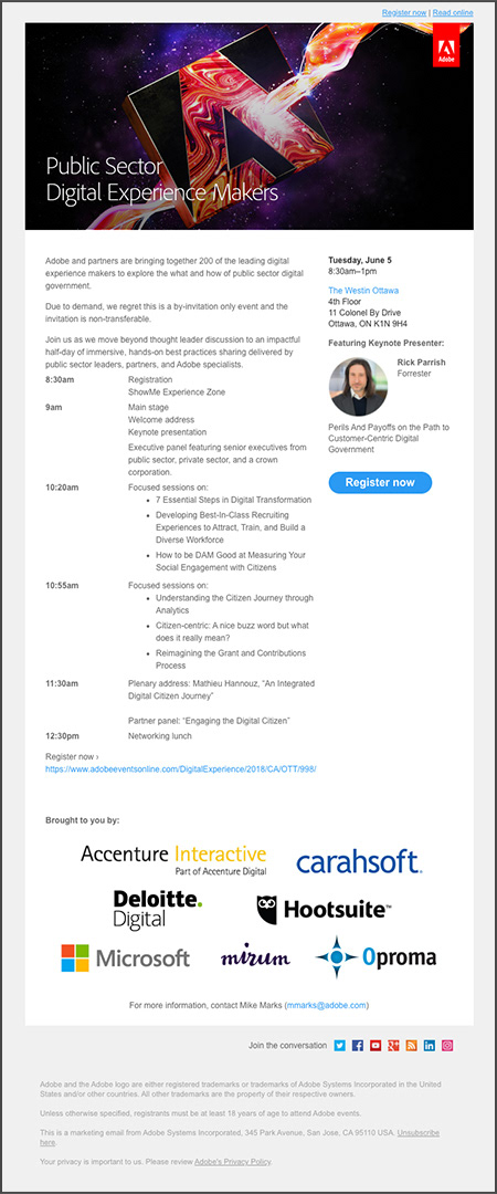 Event Email Invitation