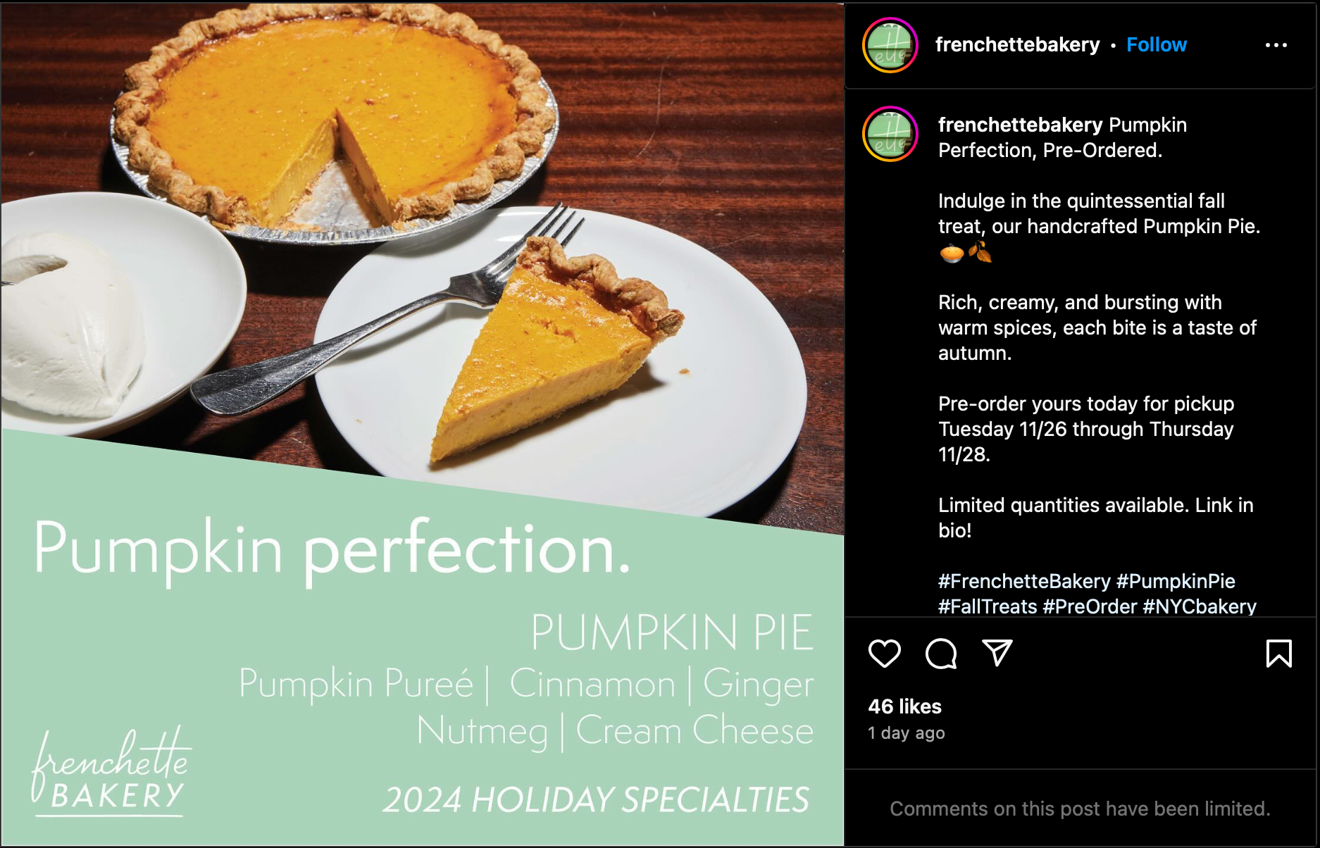 Holiday Pie Social Media Campaign In Situ