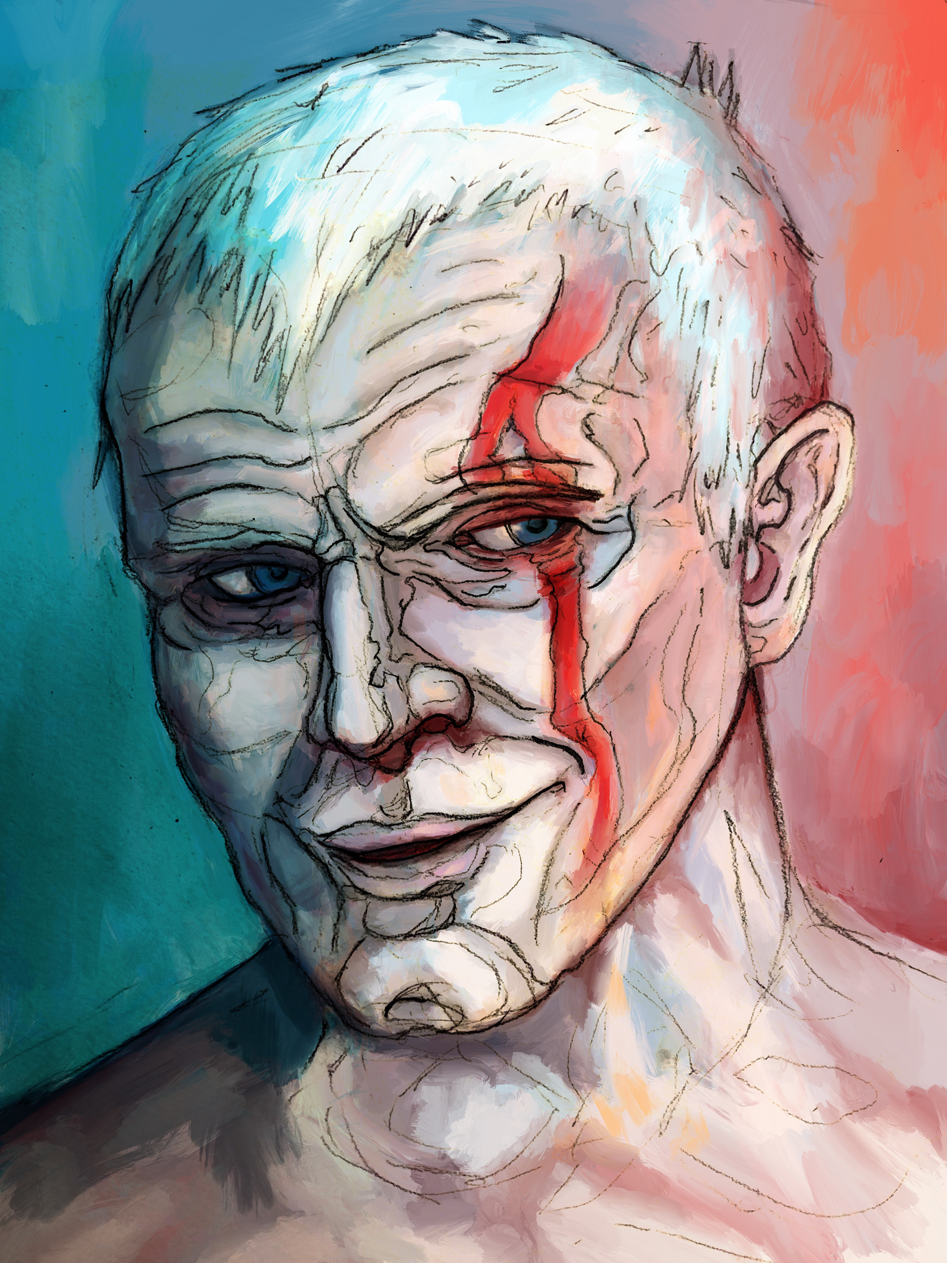 Private commission of Rutger Hauer as Roy Batty from Blade Runner.