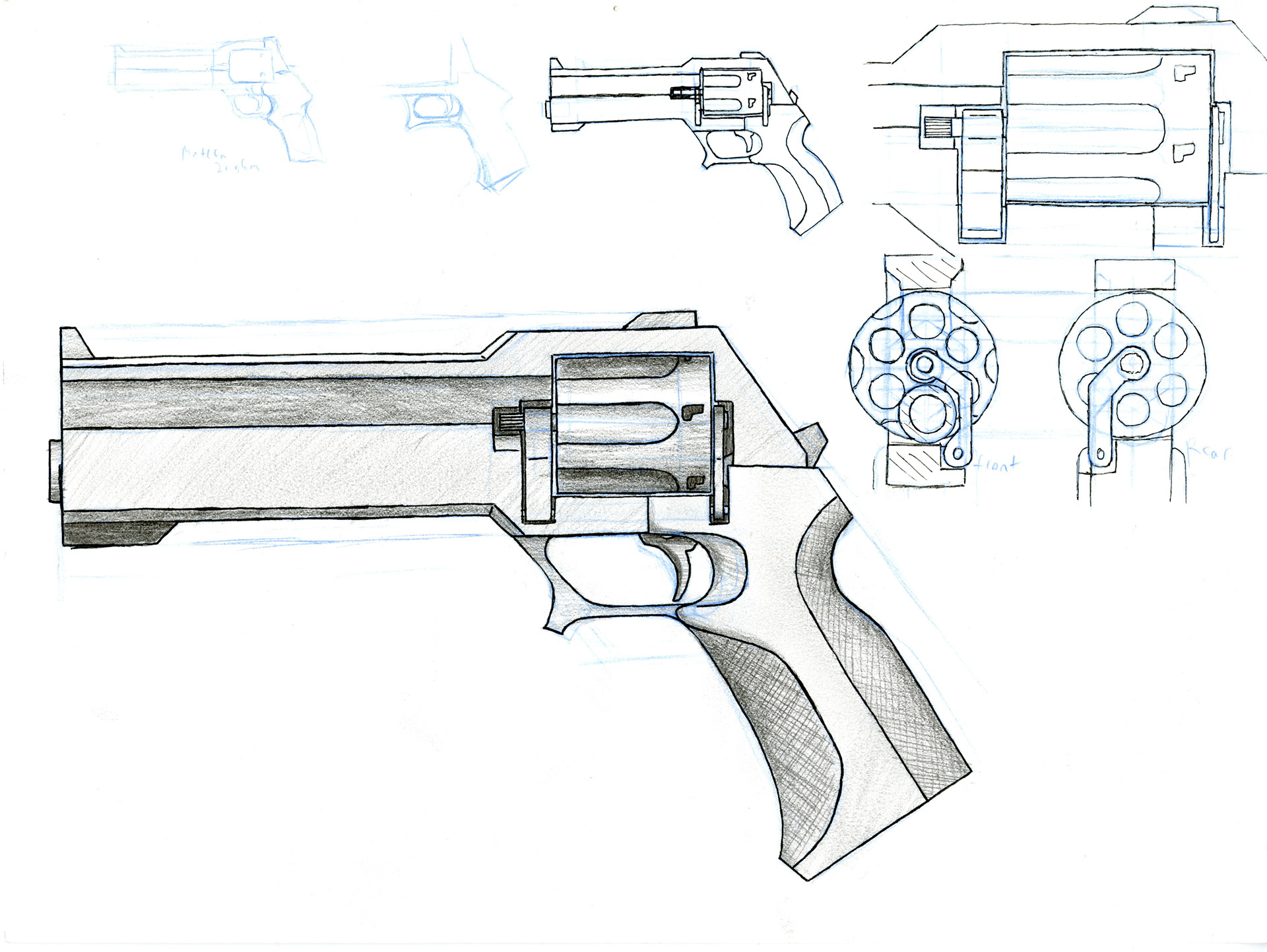 Design for firearm used as plot device
