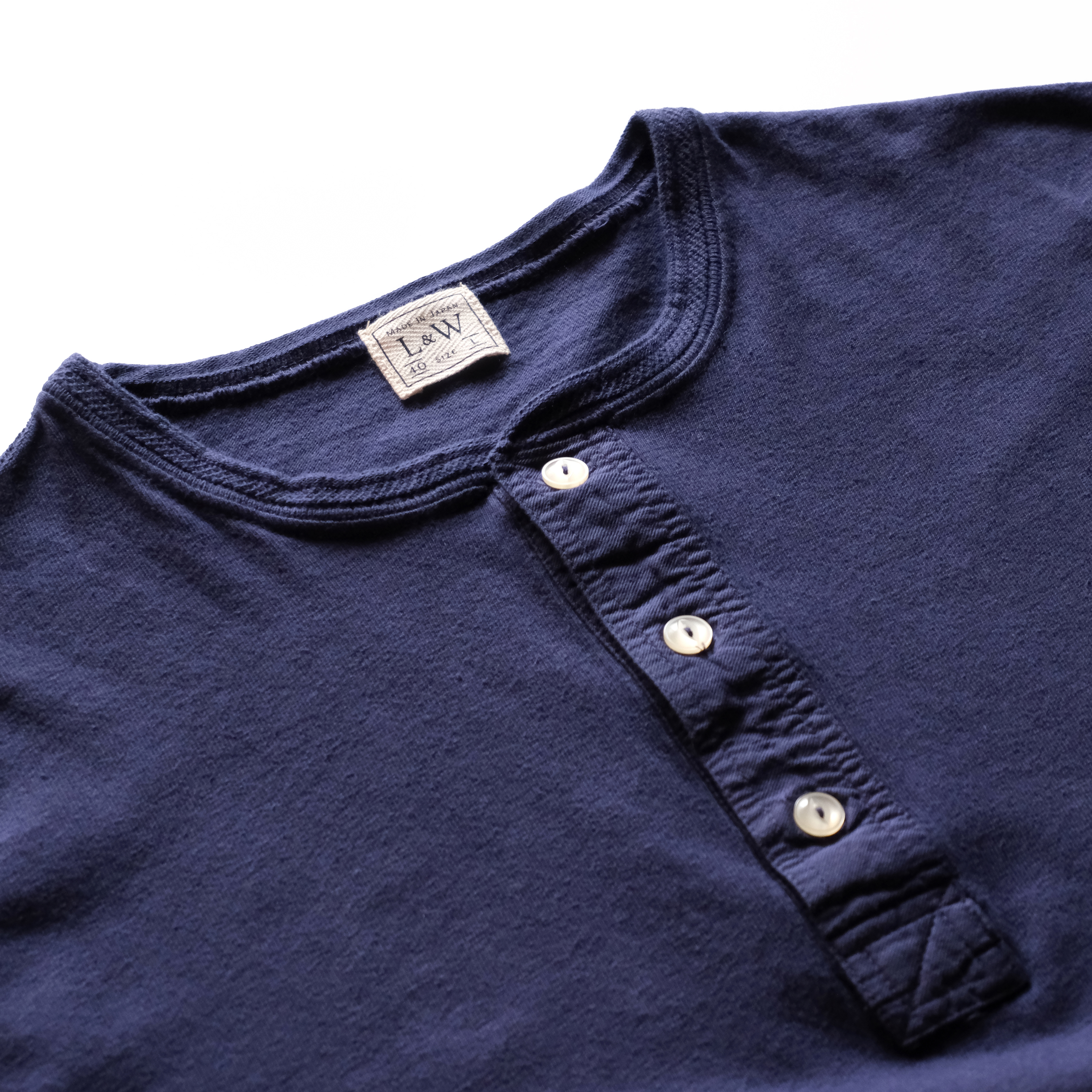 LRH1042 - LOOPWHEELED CLASSIC HENLEY