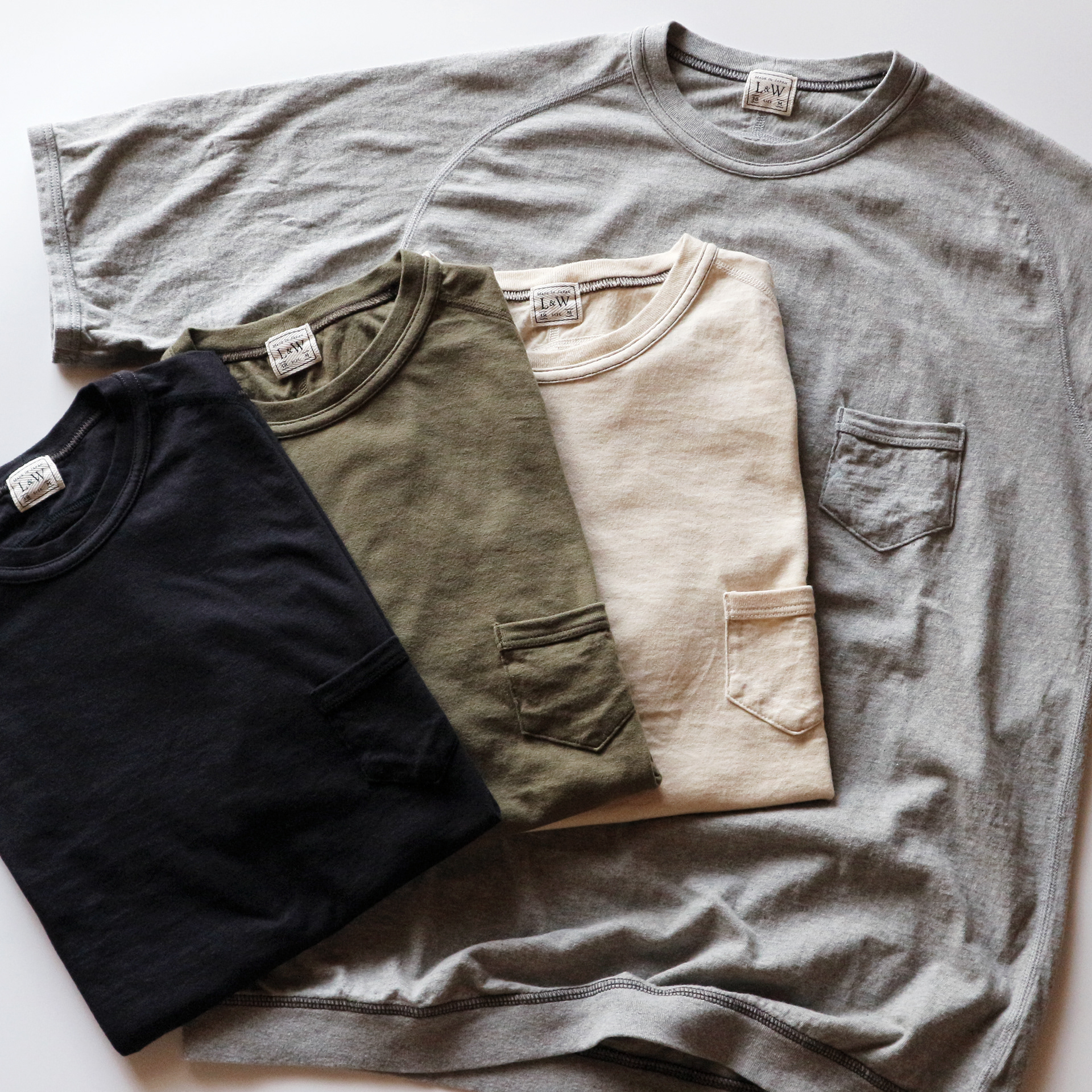 LRC1120 - SUPIMA COTTON FREEDOM SLEEVE POCKET CREW