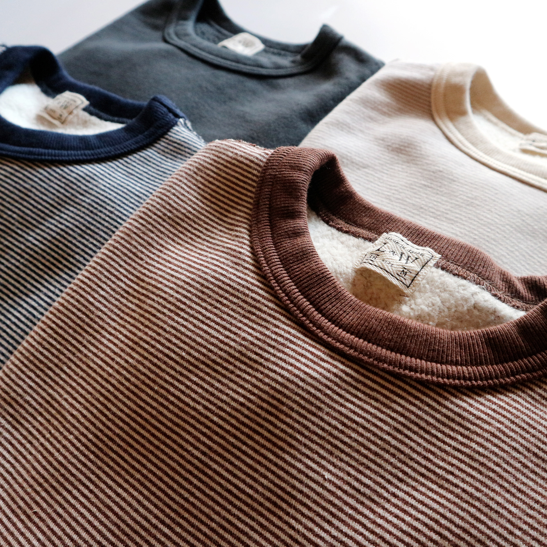 LRC1103 - SZ VINTAGE PINBORDER KNIT CREWNECK SWEATSHIRT