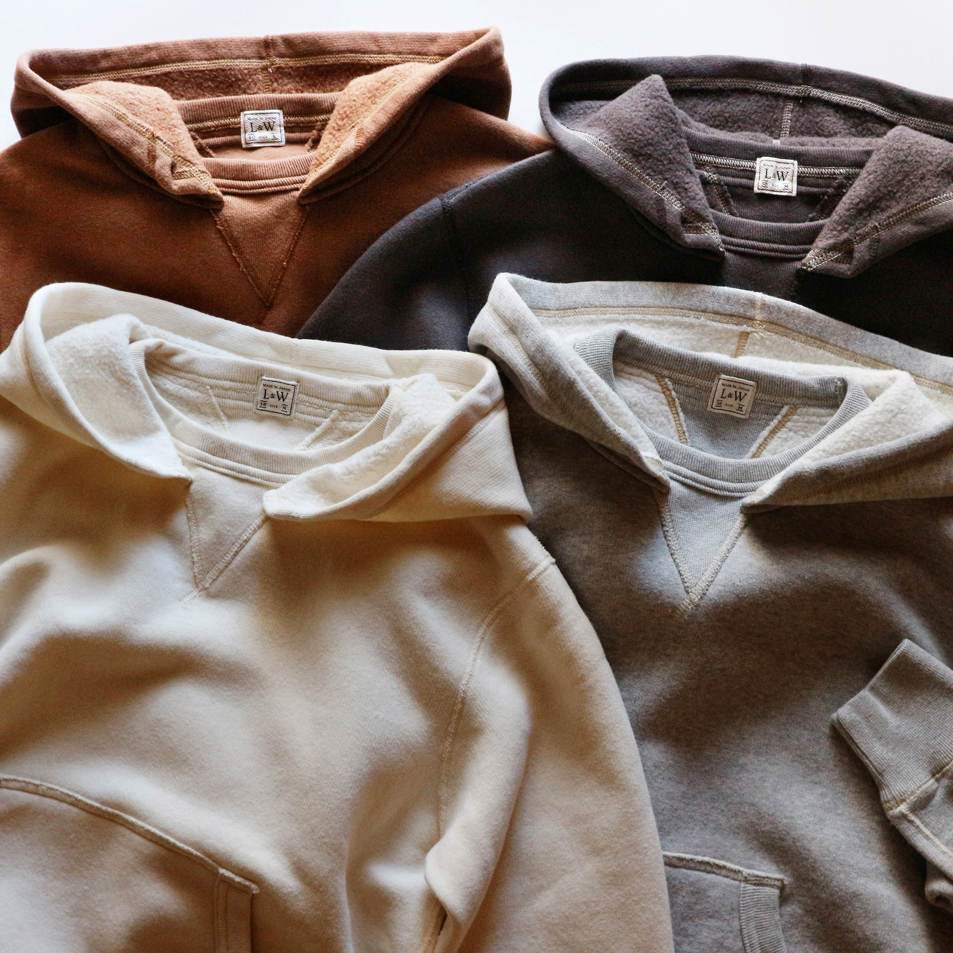 LCS1001 - SINKER SUPER FLUFFY KNIT DOUBLE V AFTER HOODIE