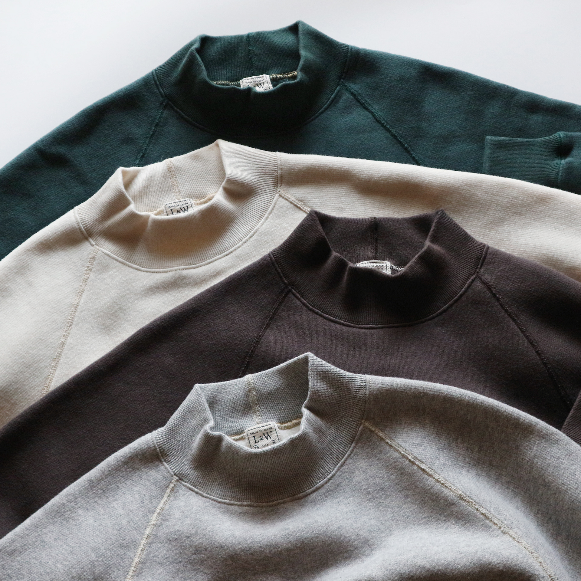 LCS1005 - SUPER FLUFFY KNIT RAGLAN MIDDLE NECK