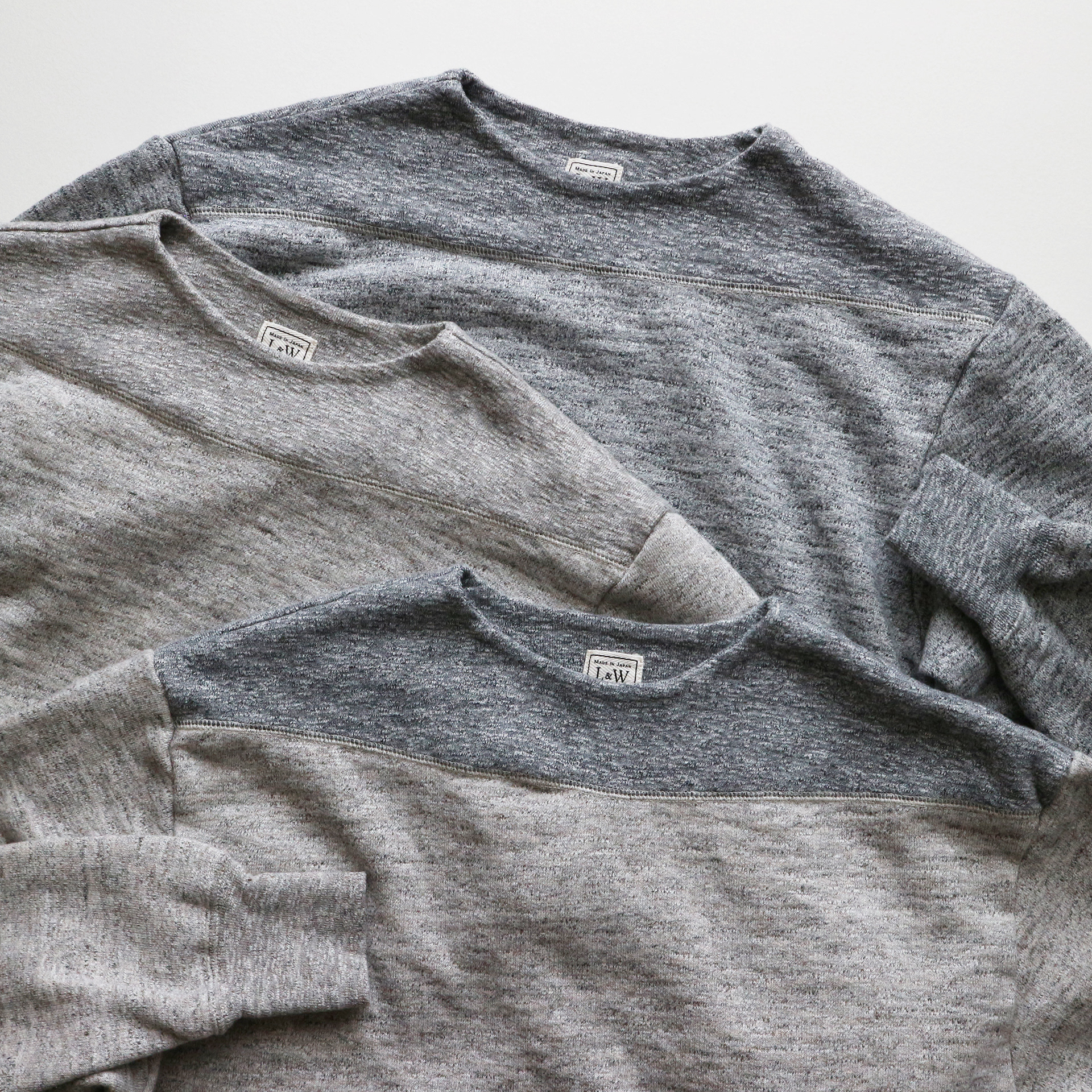 LRC1065 - VINTAGE SLUB COTTON 50s BOATNECK SWEATSHIRT