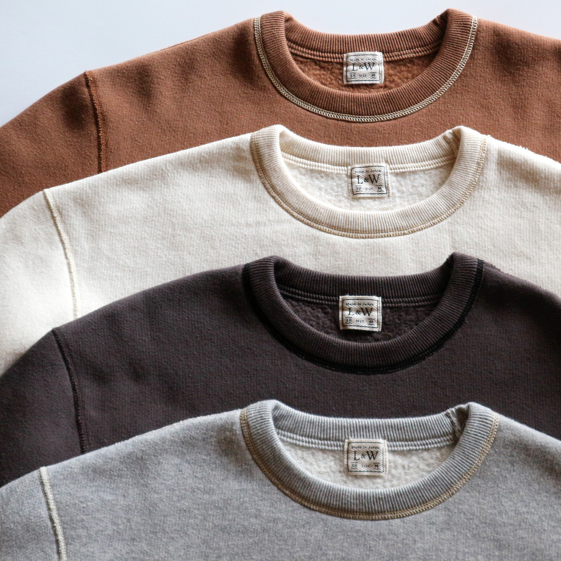 LCS1004 - SINKER SUPER FLUFFY KNIT CREWNECK SWEATSHIRT