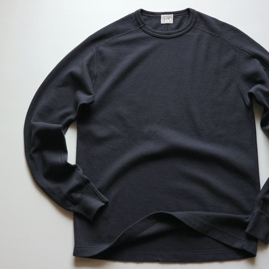 LRC1071 - TWILL FACE KNIT L/S CREWNECK
