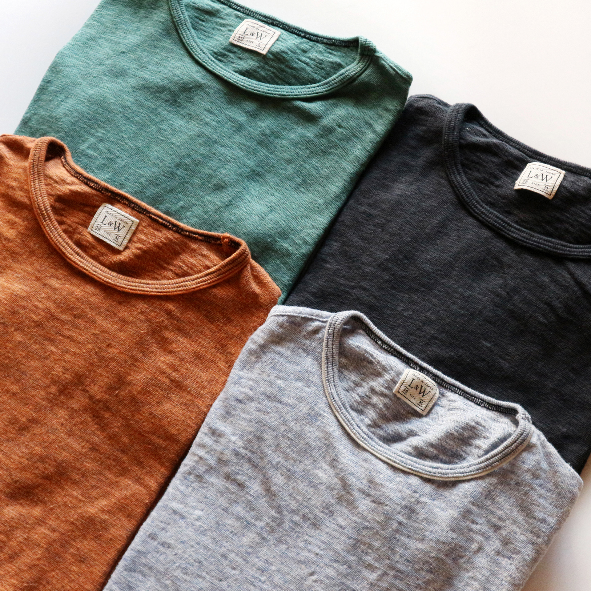 LRC1111 - SUPER SLUB TUBE KNIT EDGE PIPING CREWNECK