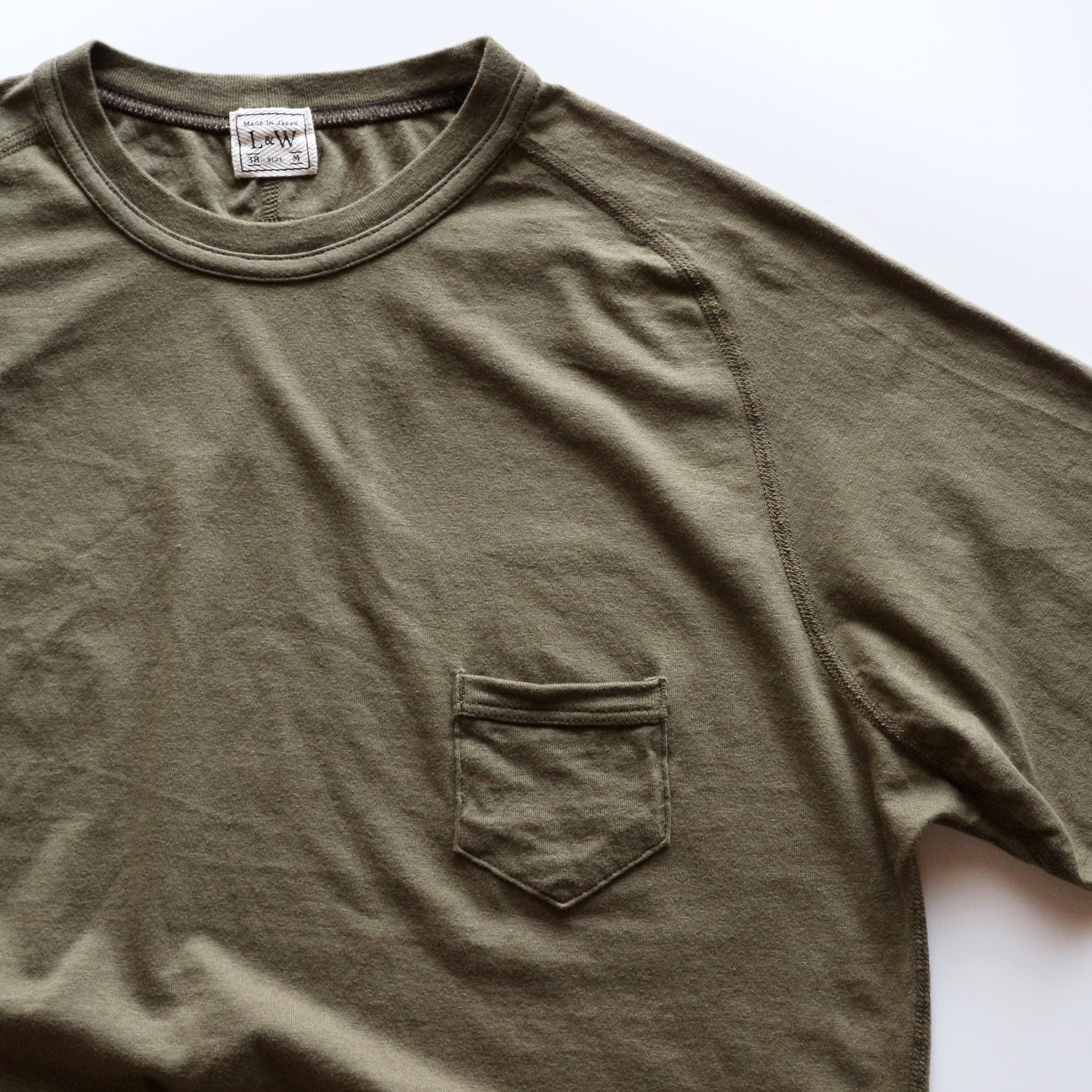 LRC1120 - SUPIMA COTTON FREEDOM SLEEVE POCKET CREW