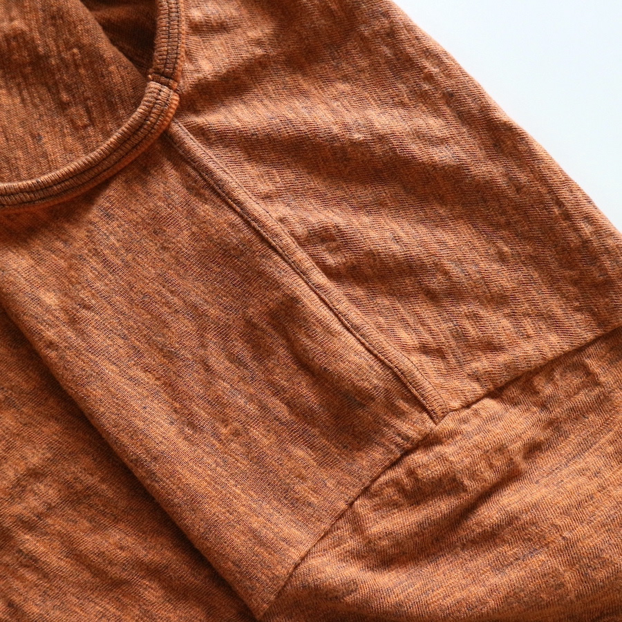 LRC1113 - SUPER SLUB TUBE KNIT DOUBLE BINDER CREWNECK