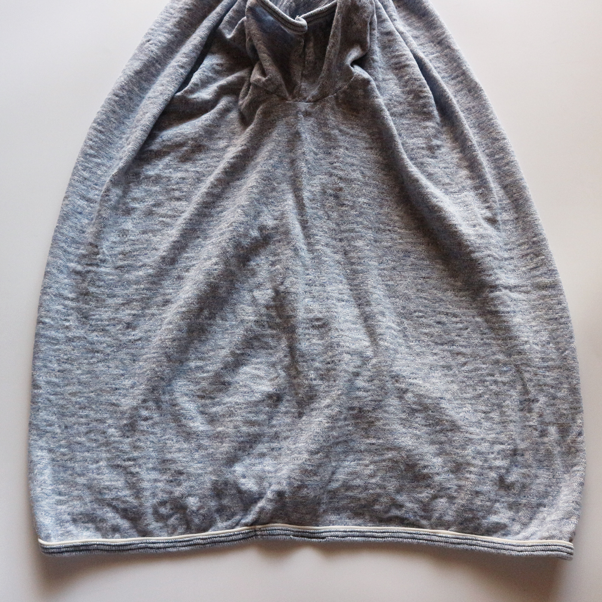 LRC1111 - SUPER SLUB TUBE KNIT EDGE PIPING CREWNECK