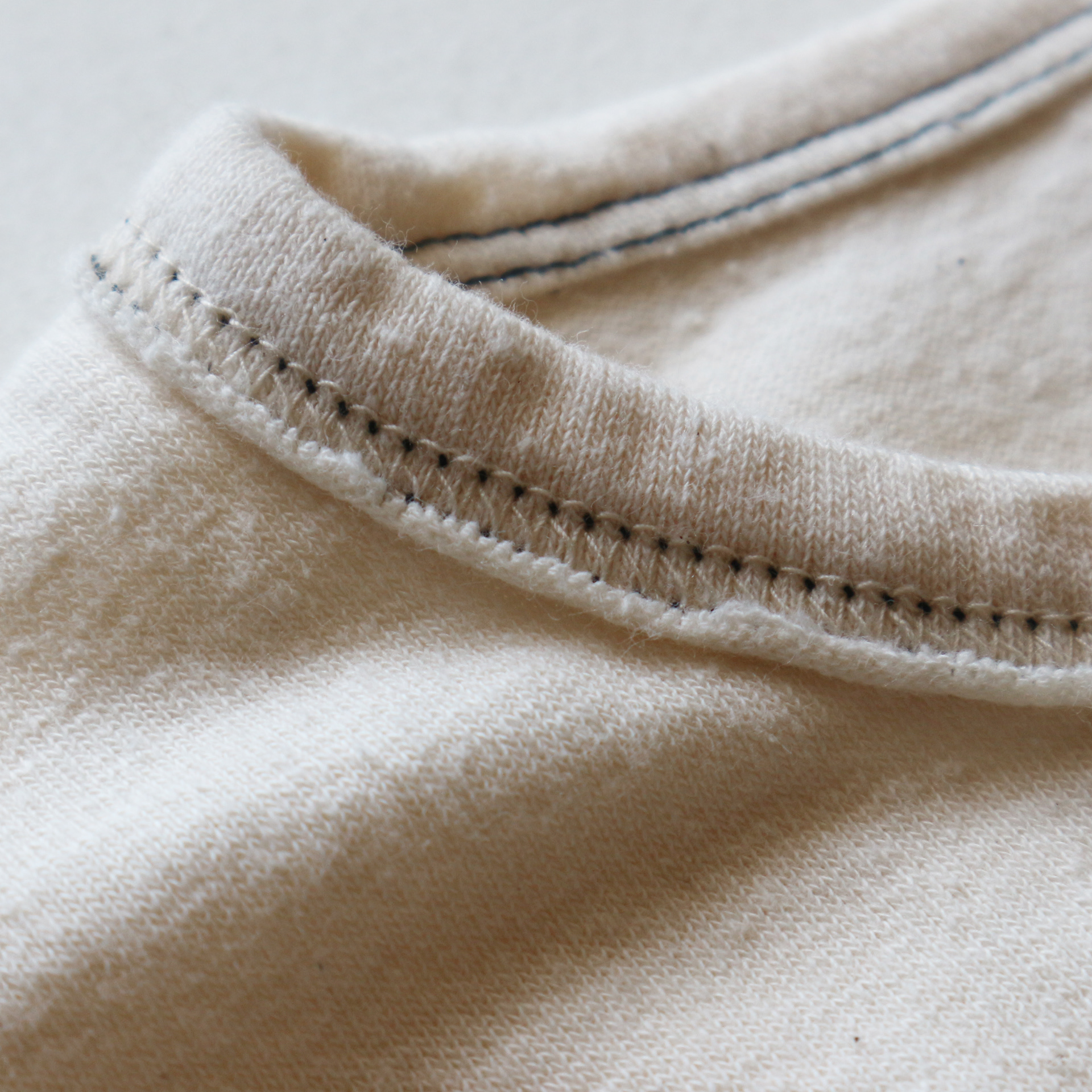 LRC1090 - RECYCLED NEP PLATING DOT SEAM L/S CREWNECK